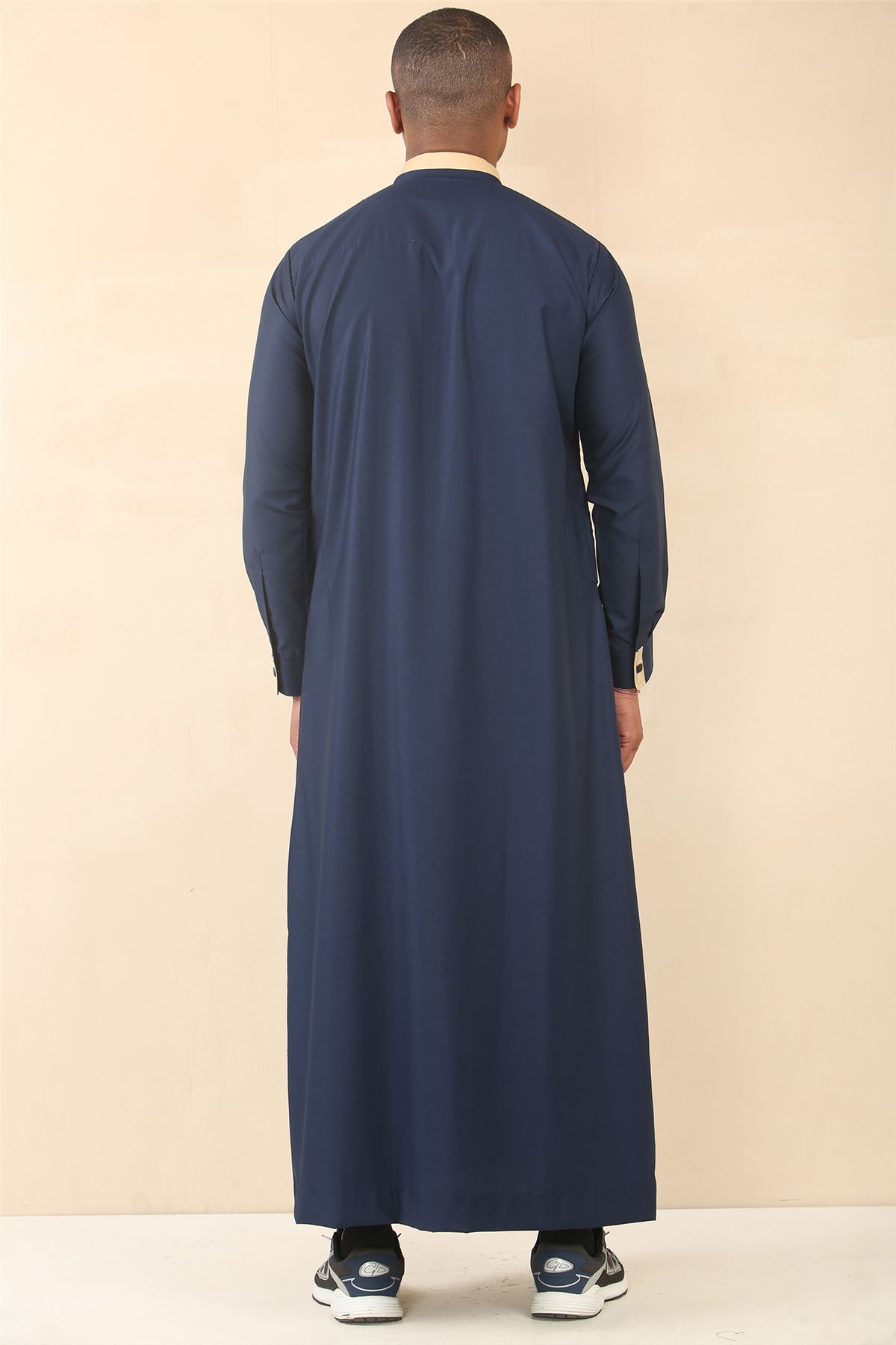 Abbigliamento islamico uomo Thobe Emirati Sauditi Jubba abito musulmano Eid Ramadan arabo - Foto 30 di 44