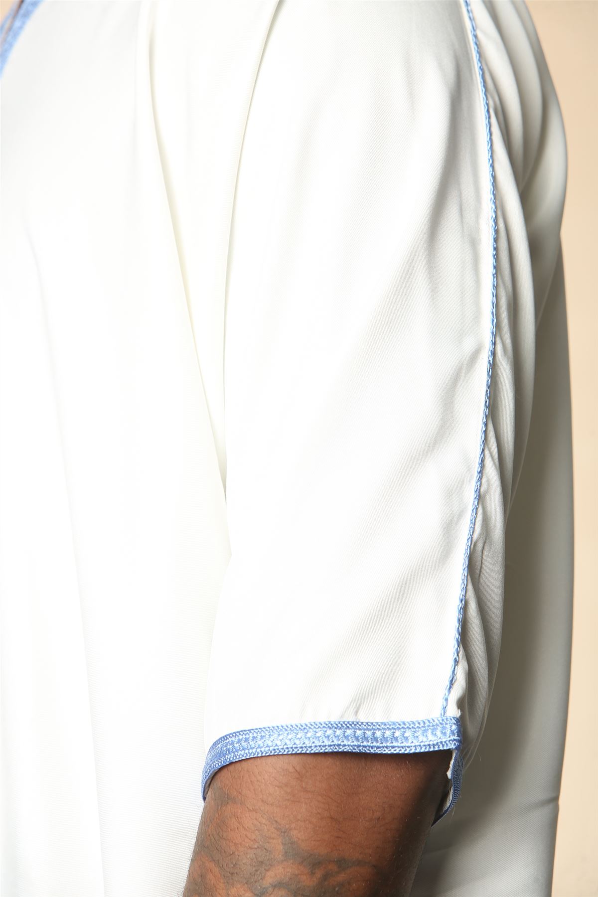 Mens Moroccan Thobe Djellaba islamic Clothing Jubba Eid Ramadan Arab ShortSleeve - Picture 14 of 14