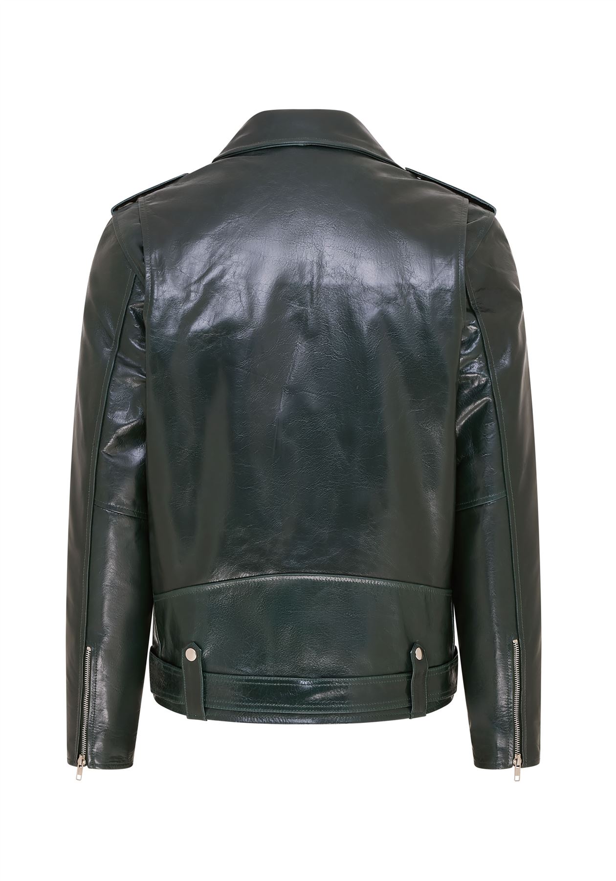 Mens Retro Brando Quilted Leather Biker Jacket Vintage Motorcycle Style - Picture 5 of 19