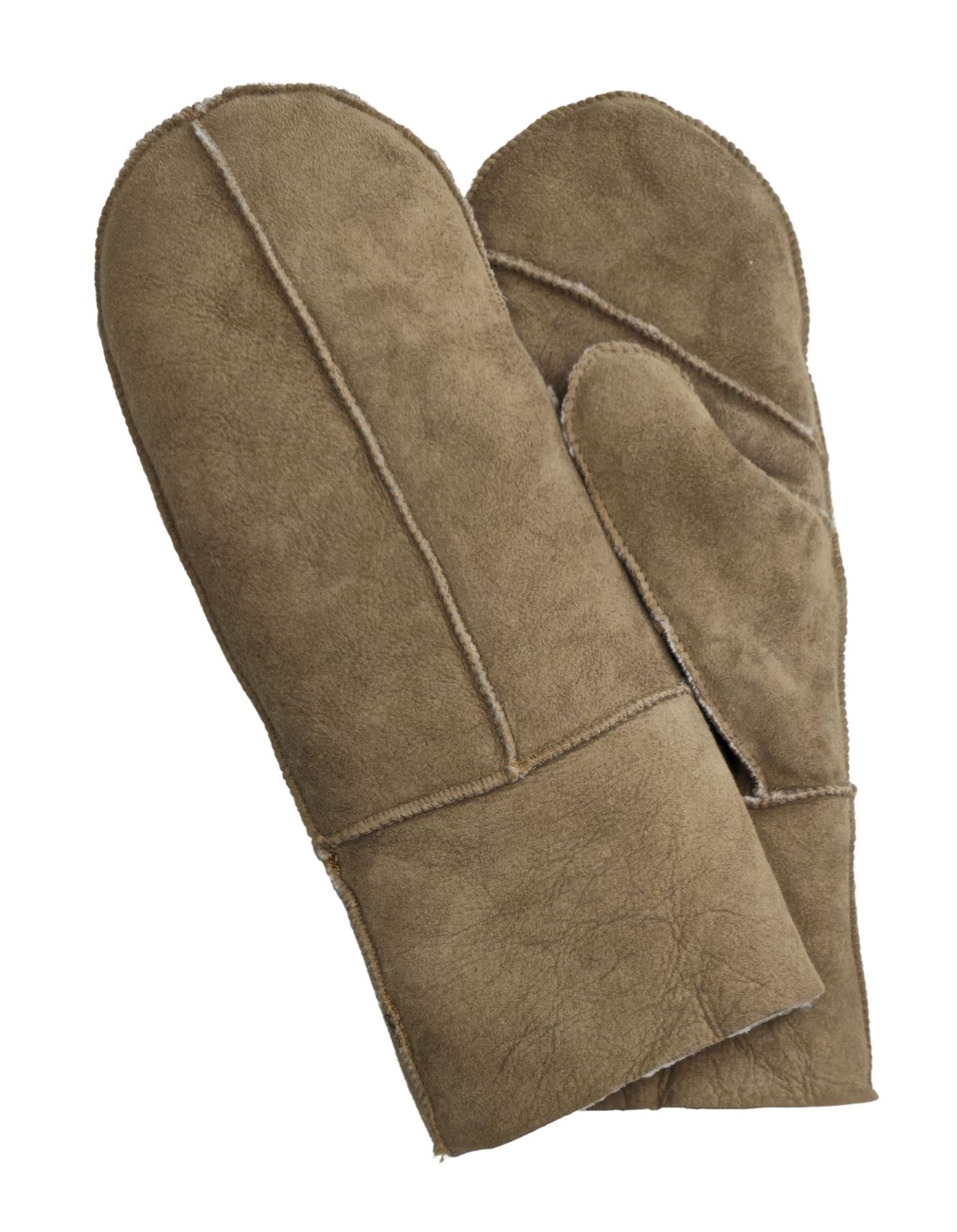 Infinity Leather Womens Genuine Real Sheepskin Suede Mittens Warm Gloves - Picture 9 of 10