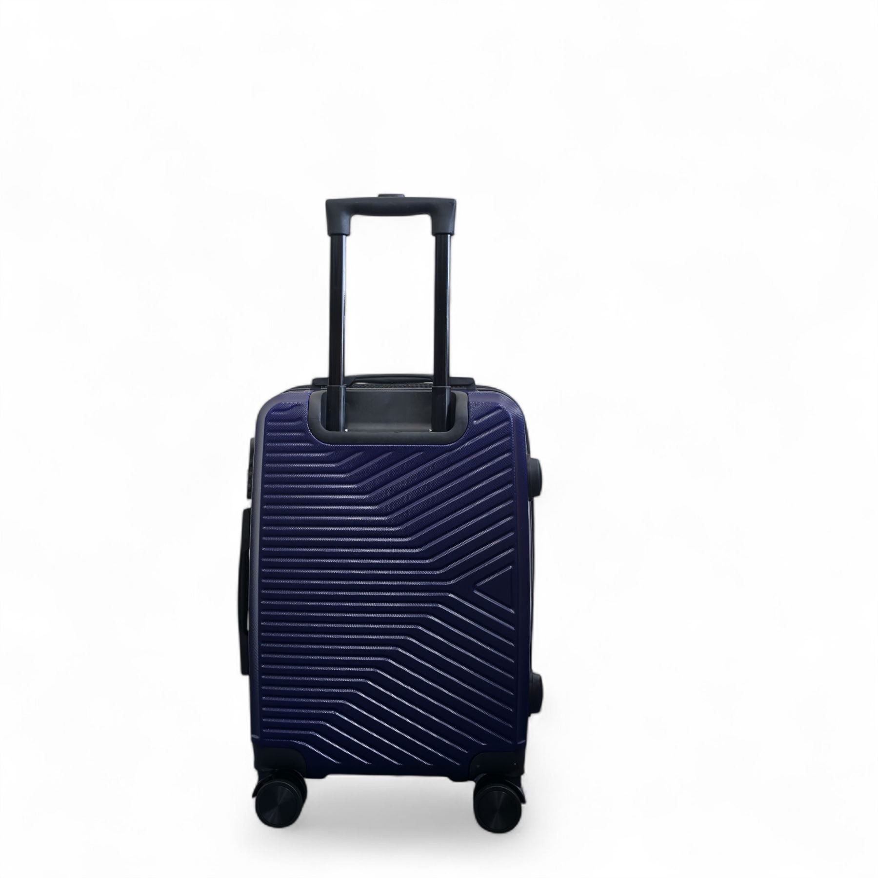 Strong Navy Hardshell Suitcase Set Dual 4 Wheel ABS Luggage Trolley Suitcase - Picture 15 of 31