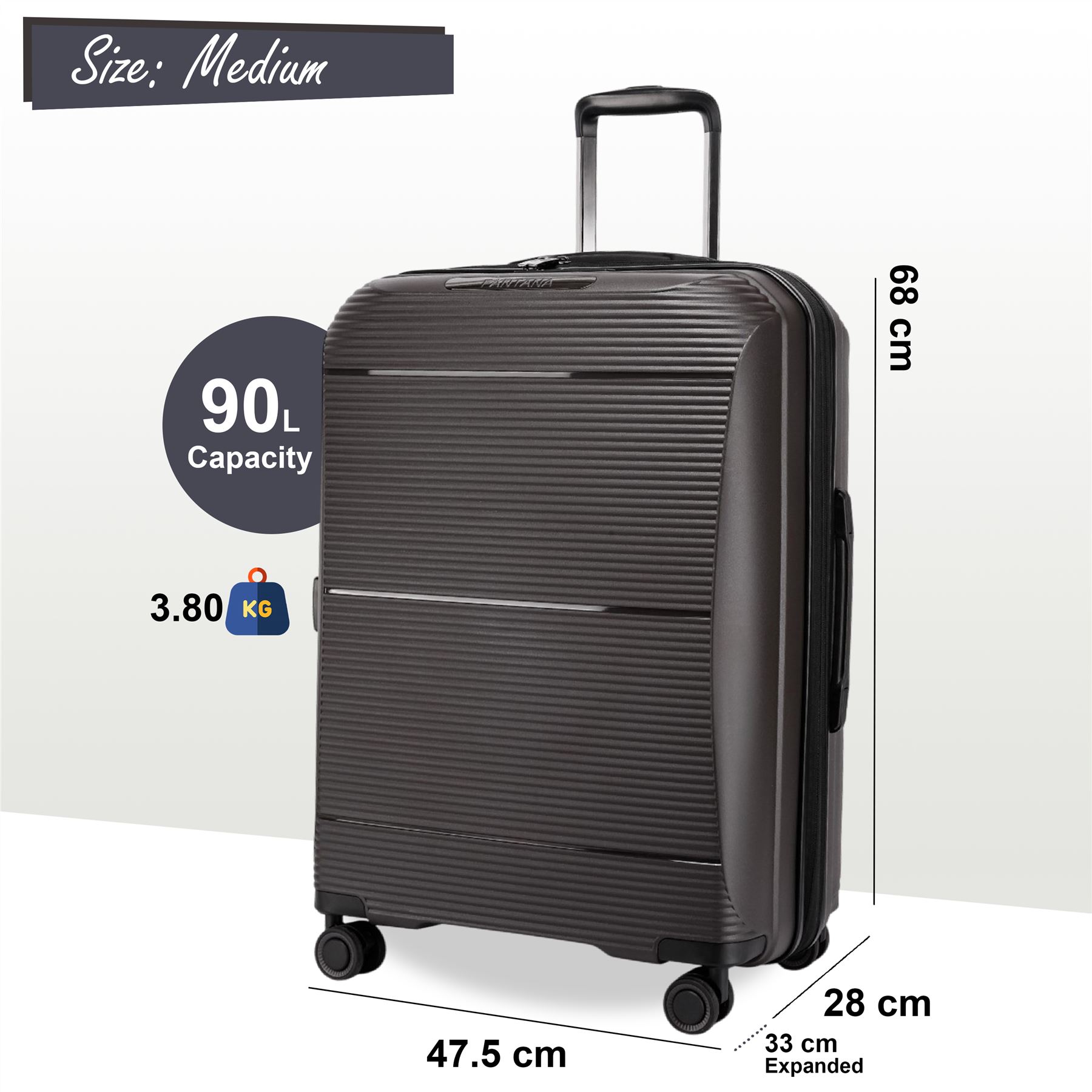 Juego De Maletas De Viaje De Cabina Con Ruedas De 8 Y Carcasa Dura Expandible - Imagen 44 de 56
