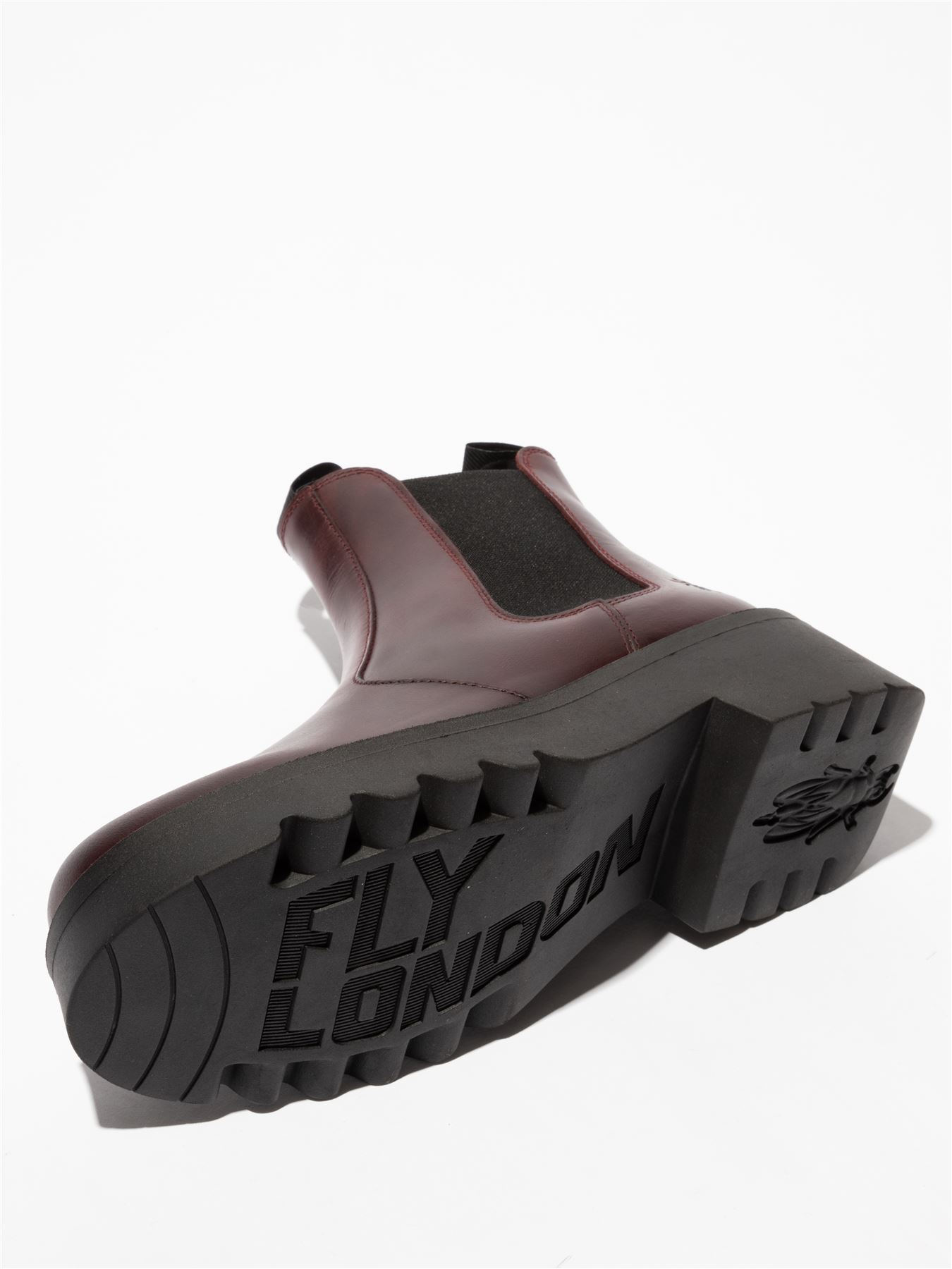 Fly London Mujer MEDI789 Botas Cuña Chelsea Tobillo Cuero Plataforma Reino Unido 3-8 - Imagen 17 de 17