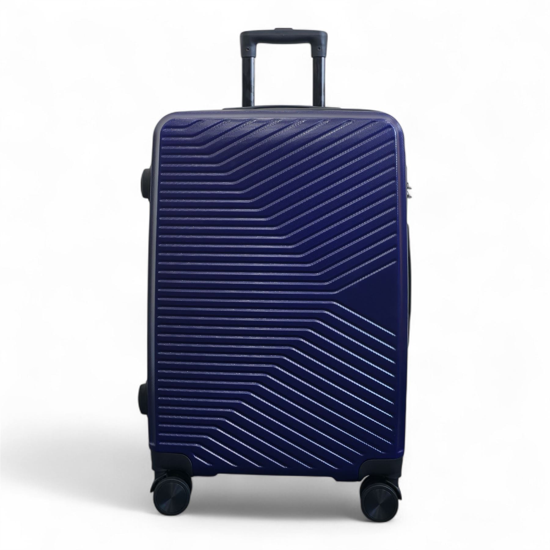 Strong Navy Hardshell Suitcase Set Dual 4 Wheel ABS Luggage Trolley Suitcase - Picture 18 of 31