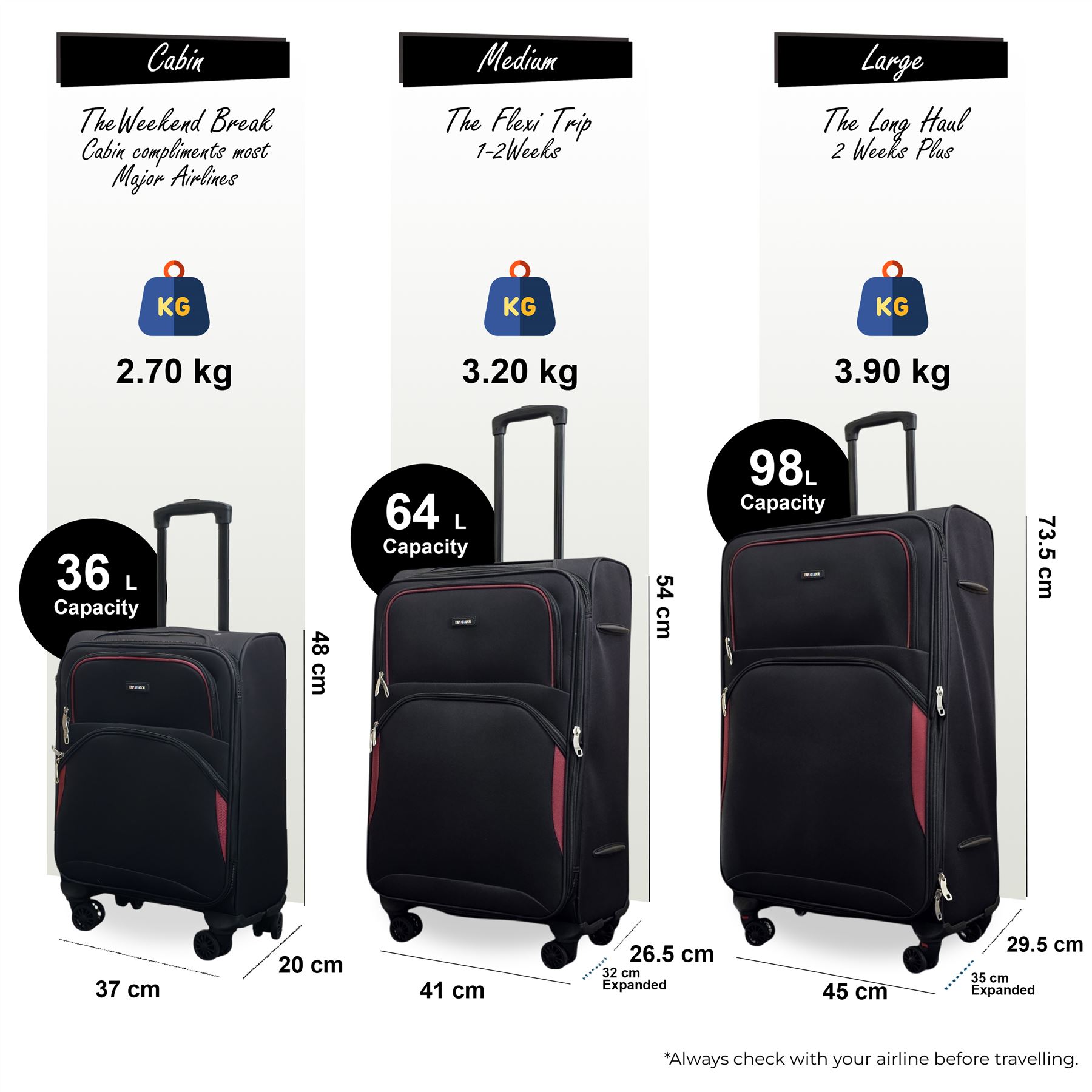 Expandable Soft Shell Suitcase 8 Wheel Luggage Set Light Carry On Cabin Bag - Picture 5 of 61