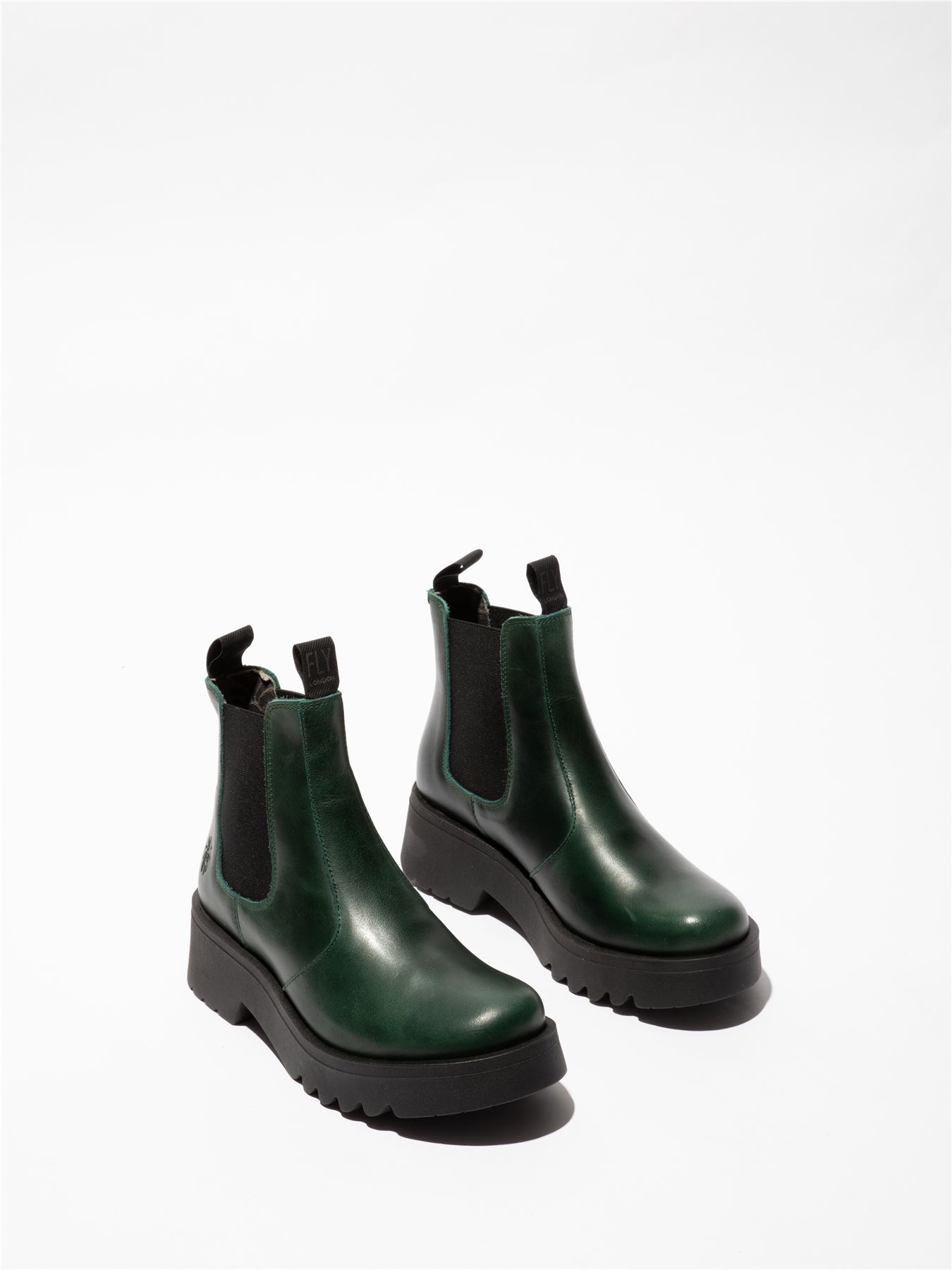 Fly London Mujer MEDI789 Botas Cuña Chelsea Tobillo Cuero Plataforma Reino Unido 3-8 - Imagen 9 de 17