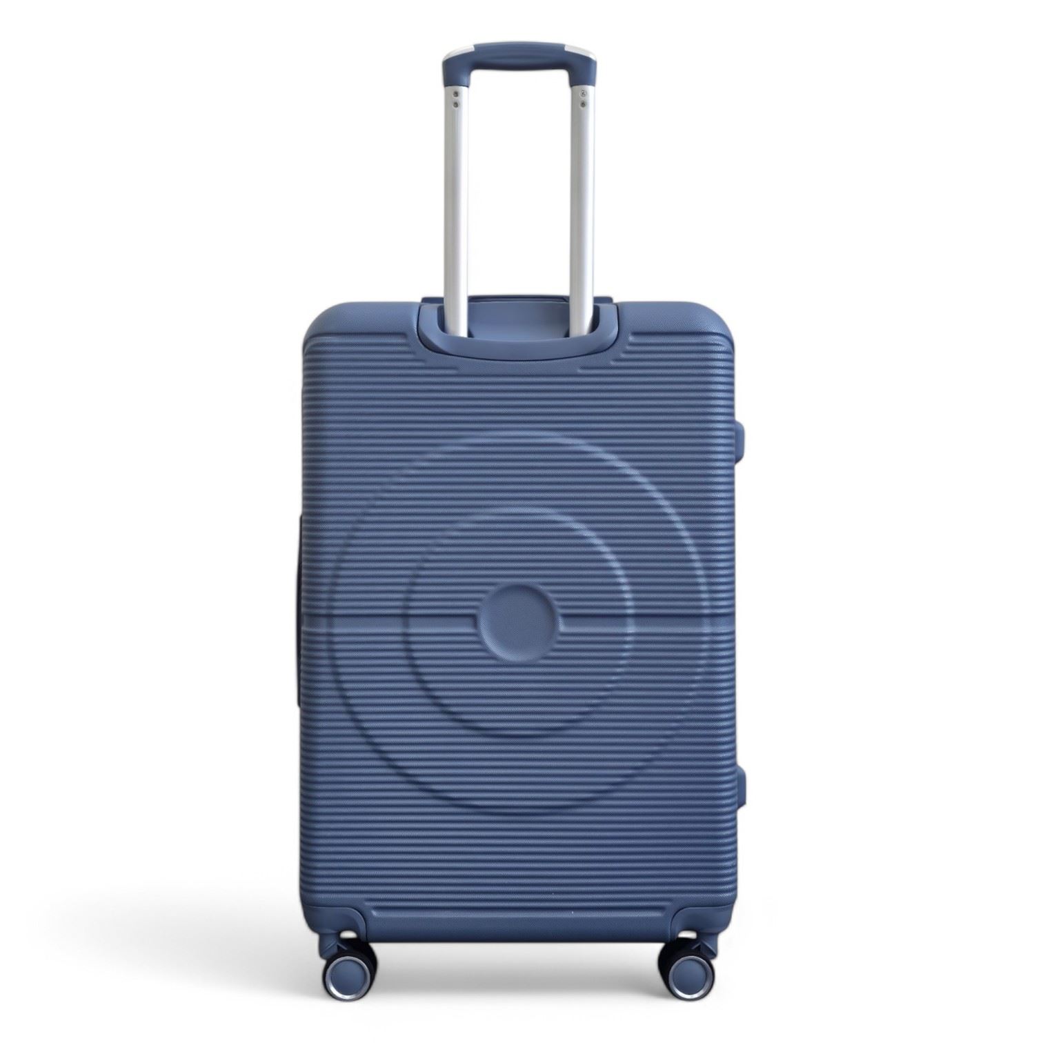 Robust ABS Hard Shell Light Blue 8 Wheels Luggage Travel Cabin Suitcase Set - Picture 7 of 26