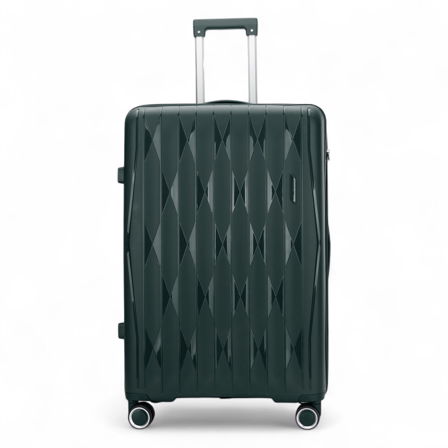 Juego de maleta rígida verde fuerte 8 ruedas cabina TSA maleta de equipaje - Imagen 16 de 29