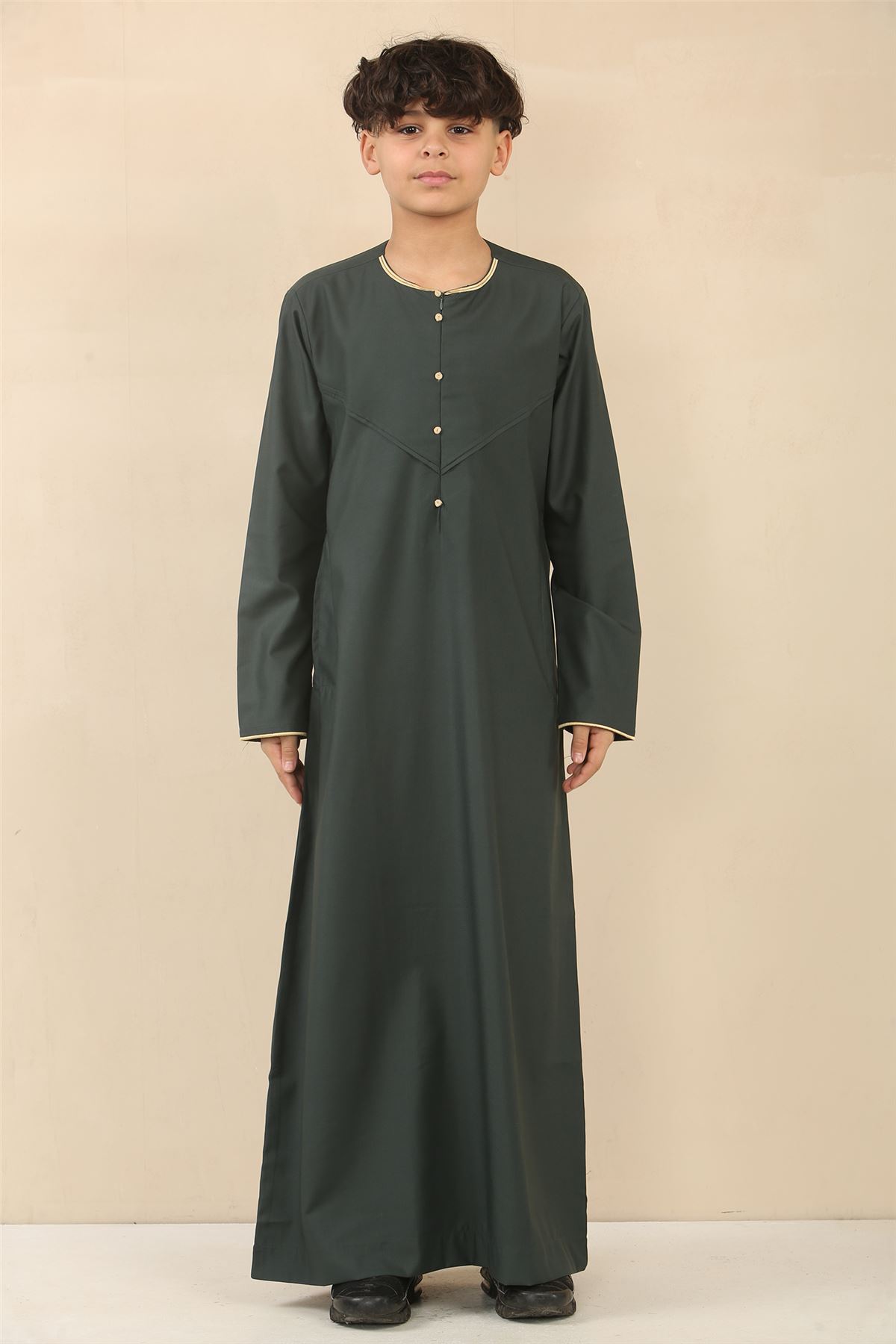 Kid's Boys Jubbah Thobe Islamic Children Jubba Robe Eid Omani Saudi - Picture 15 of 28