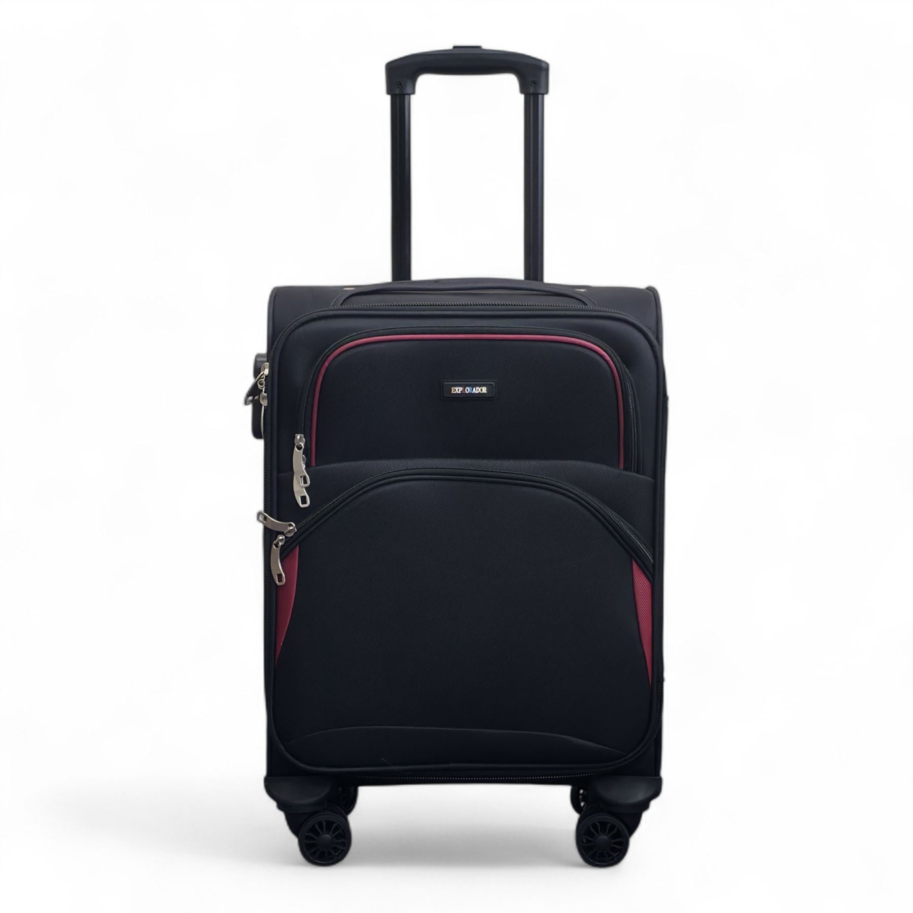 Soft Shell Cabin 48 x 37 x 20 cm Secure Suitcase Suitable for Easyjet, Ryanair - Picture 2 of 31