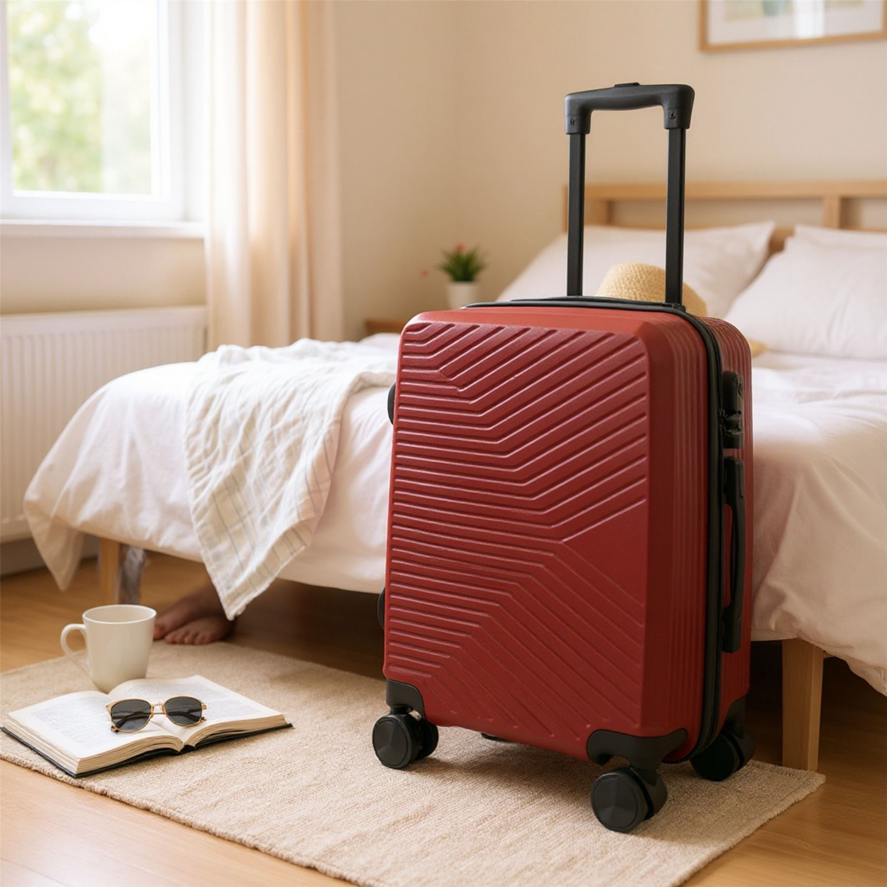 Hard Shell Cabin 48 x 37 x 20 cm Secure Luggage Suitable for Easyjet, Ryanair - Picture 41 of 49
