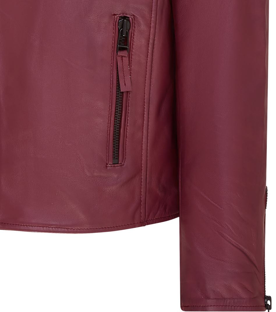 Chaqueta de Motociclista Para Hombre Calce Ajustado Estilo Brando Doble Cremallera Cruzada 100% Cuero - Imagen 24 de 30