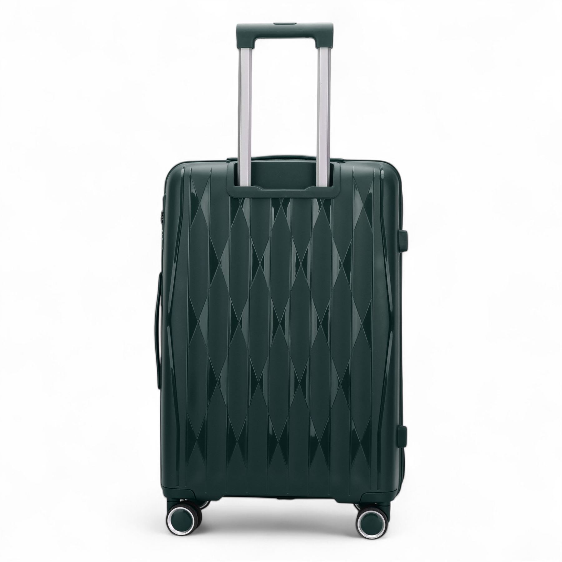Juego de maleta rígida verde fuerte 8 ruedas cabina TSA maleta de equipaje - Imagen 7 de 29