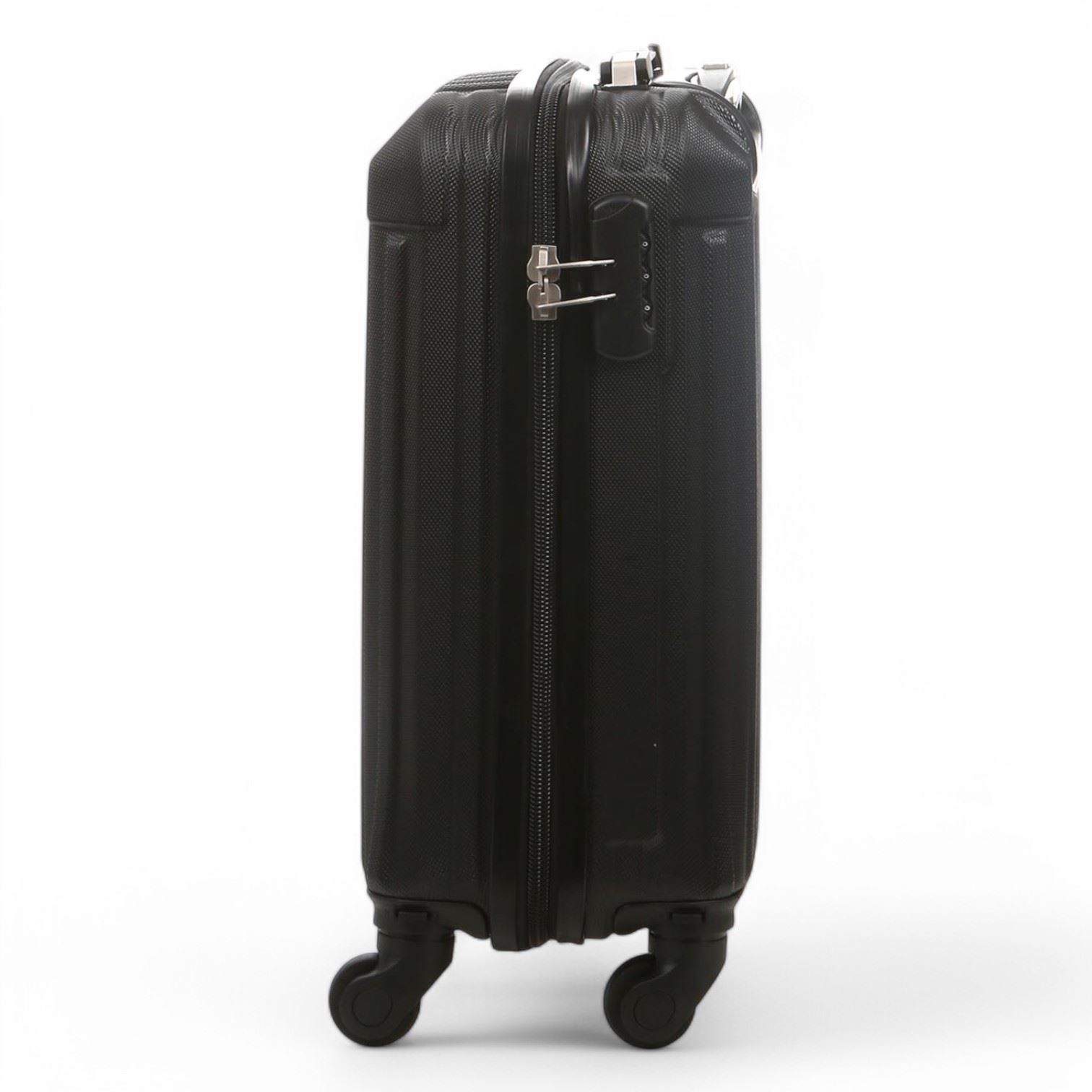 Juego De Maletas De Cabina Con Ruedas De 8 En ABS Negro Con Carcasa Dura - Imagen 52 de 55