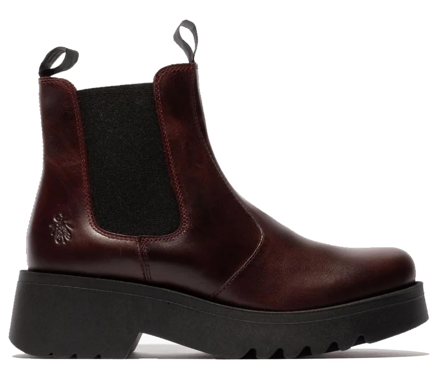 Fly London Mujer MEDI789 Botas Cuña Chelsea Tobillo Cuero Plataforma Reino Unido 3-8 - Imagen 13 de 17