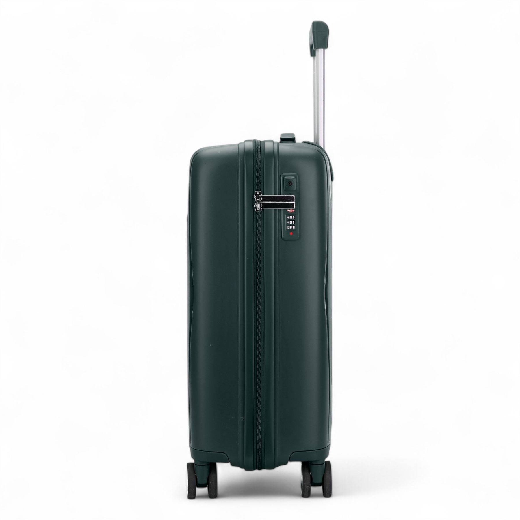 Juego de maleta rígida verde fuerte 8 ruedas cabina TSA maleta de equipaje - Imagen 13 de 29