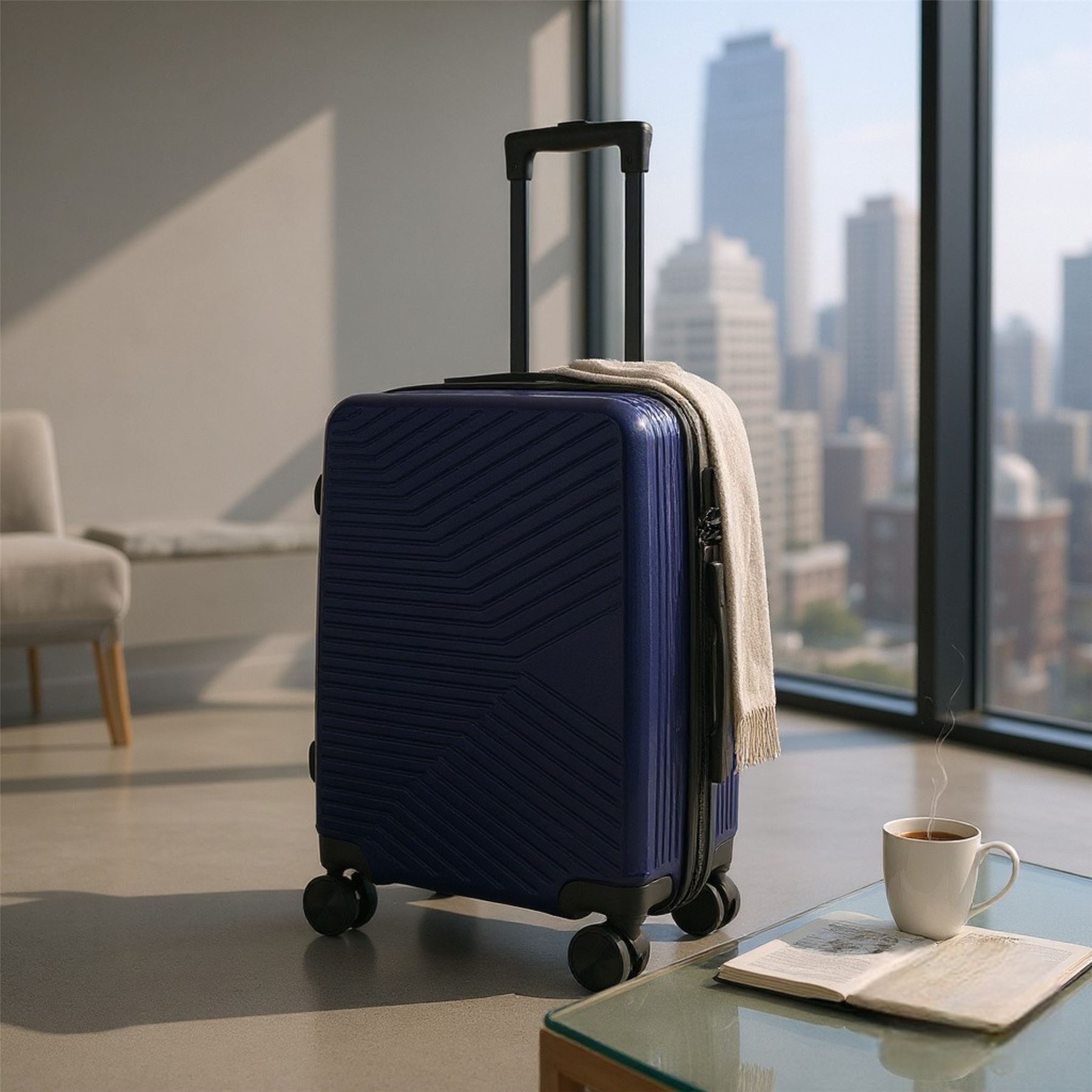 Hard Shell Cabin 48 x 37 x 20 cm Secure Luggage Suitable for Easyjet, Ryanair - Picture 17 of 49