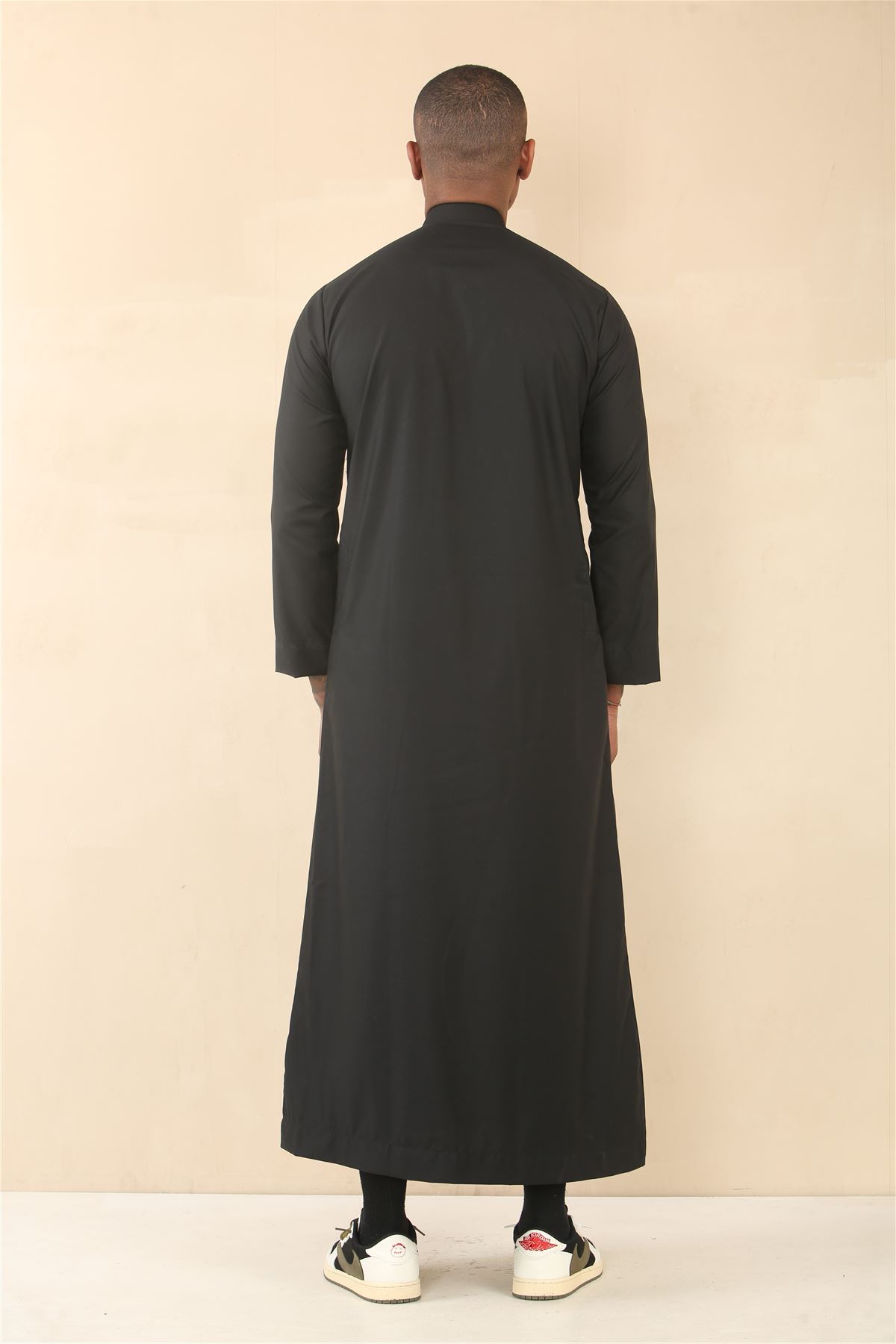 Men's Thobe Emirati Islamic Clothing Jubba Robe Muslim Eid Ramadan Arab Saudi - Picture 6 of 23