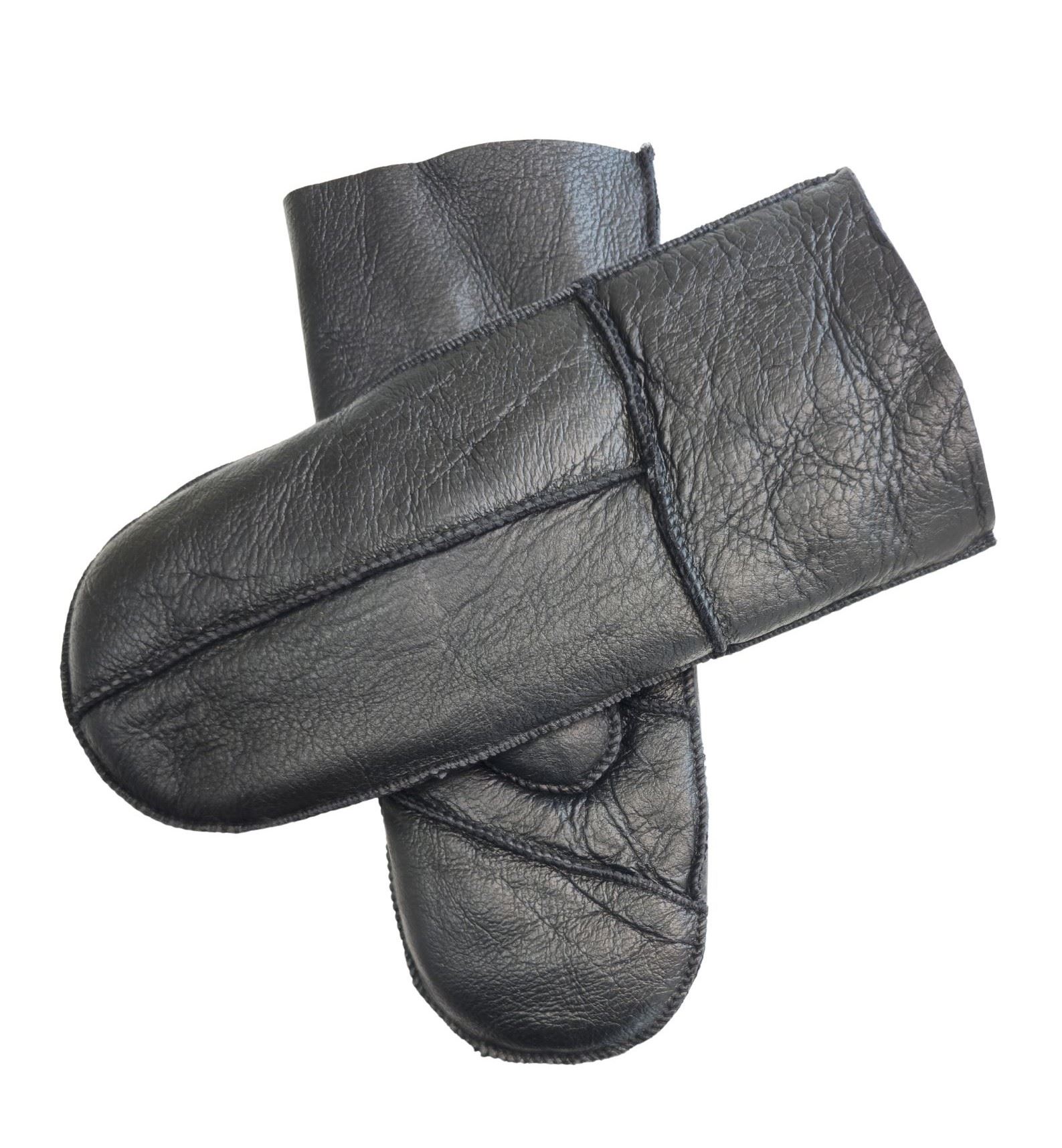 Infinity Leather Womens Genuine Real Sheepskin Mittens Warm Gloves - Picture 6 of 14
