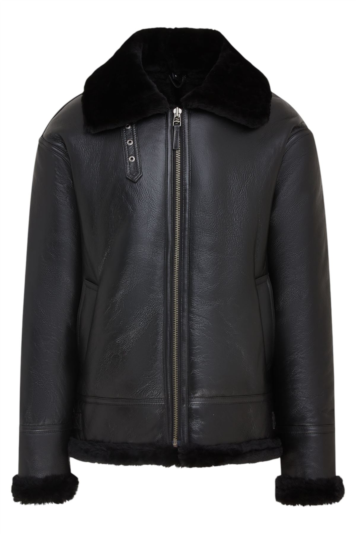 Herren Pilot B3 Lammfell Schaffell WWII Bomber Fliegerjacke