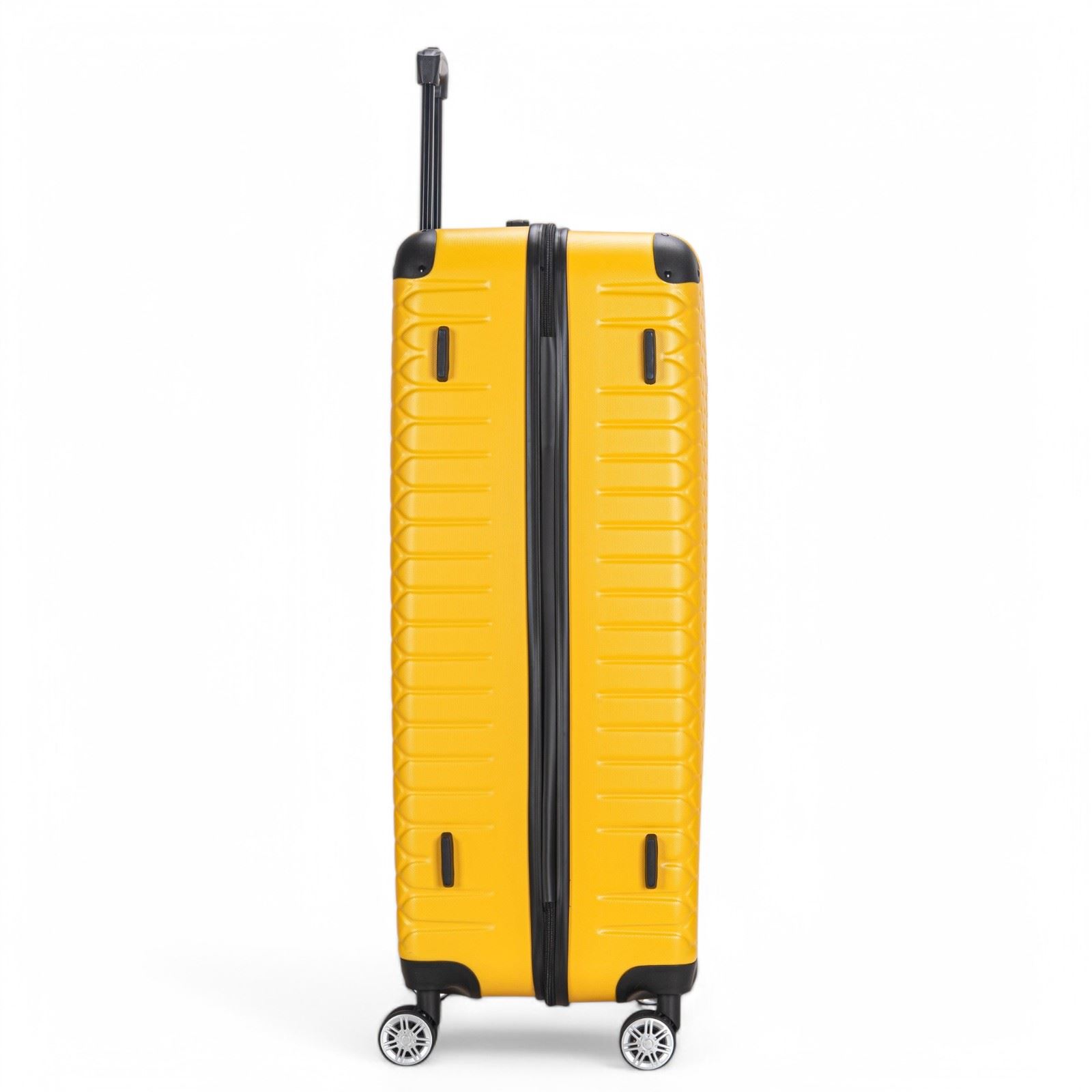 Hard Shell Yellow ABS 8 Wheel Luggage Travel Cabin Suitcase Set - Picture 41 of 41