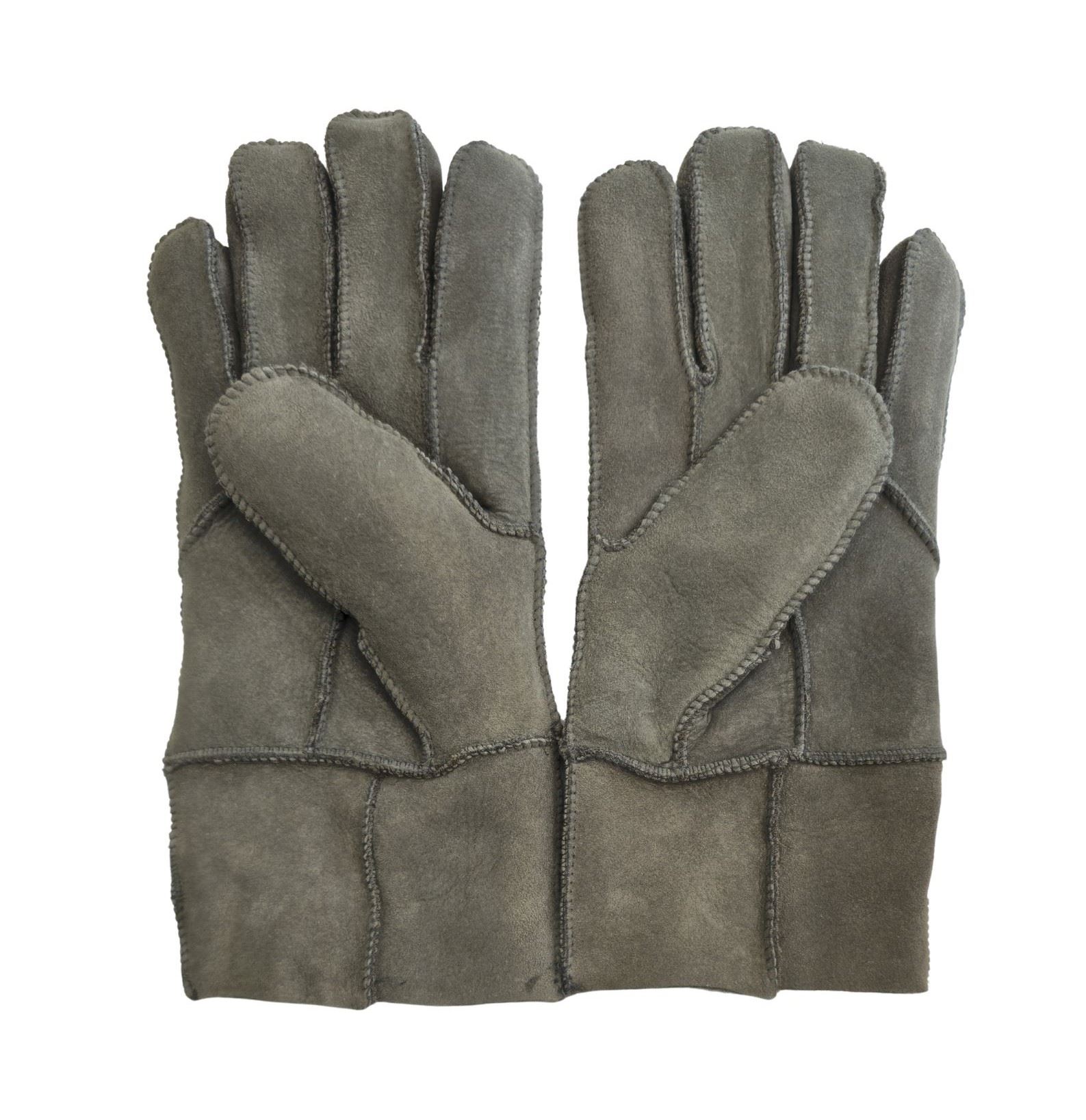 Guantes de piel de oveja unisex cálidos de invierno guantes de cuero de gamuza genuina - Imagen 12 de 22