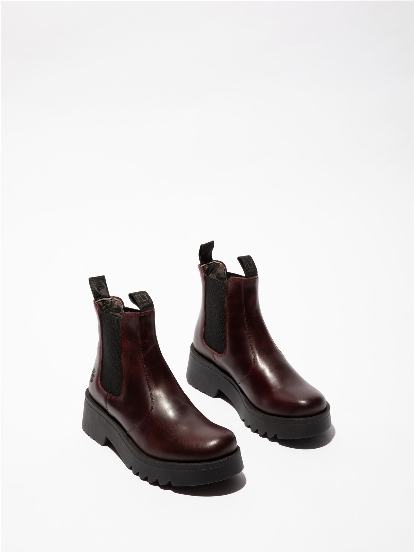 Fly London Mujer MEDI789 Botas Cuña Chelsea Tobillo Cuero Plataforma Reino Unido 3-8 - Imagen 15 de 17