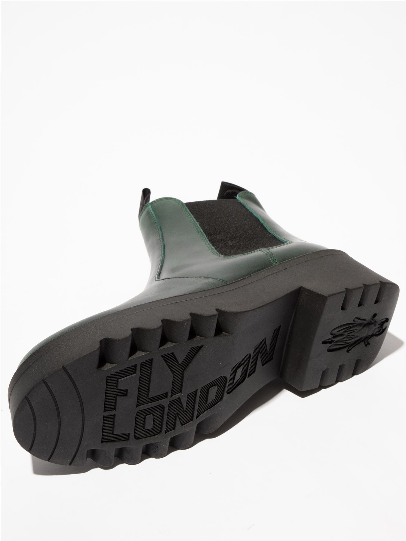 Fly London Mujer MEDI789 Botas Cuña Chelsea Tobillo Cuero Plataforma Reino Unido 3-8 - Imagen 11 de 17
