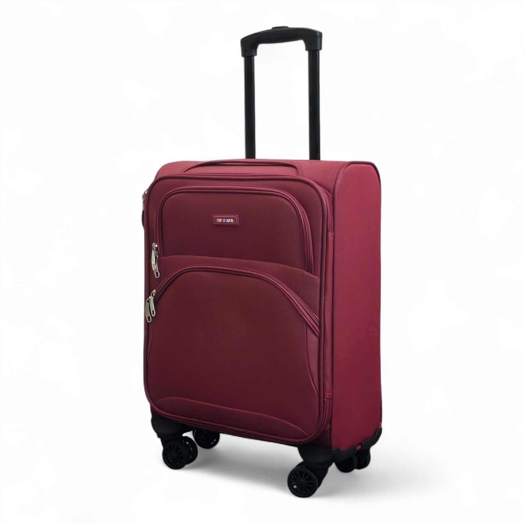 Expandable Soft Shell Suitcase 8 Wheel Luggage Set Light Carry On Cabin Bag - Picture 60 of 61