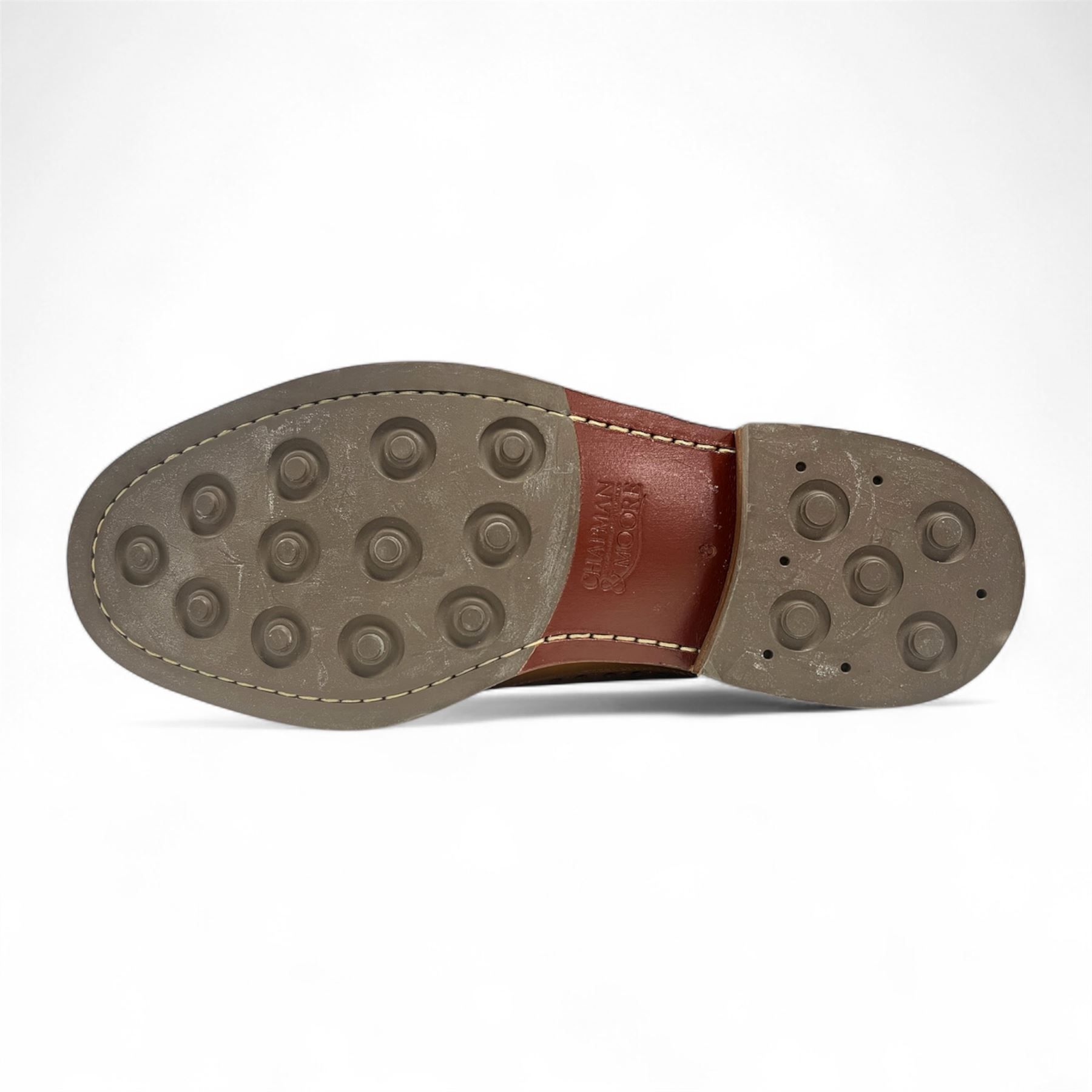 Chapman & Moore Herren Leder Wildleder Halbschuhe Oxford Formell Büro Elegant Schuhe - Bild 6 von 11