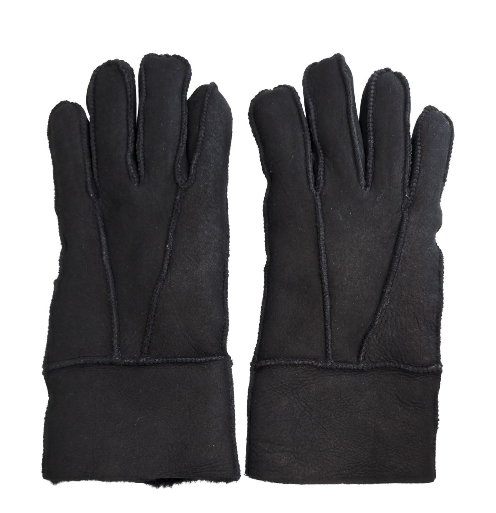 Guantes de piel de oveja unisex cálidos de invierno guantes de cuero de gamuza genuina - Imagen 3 de 22