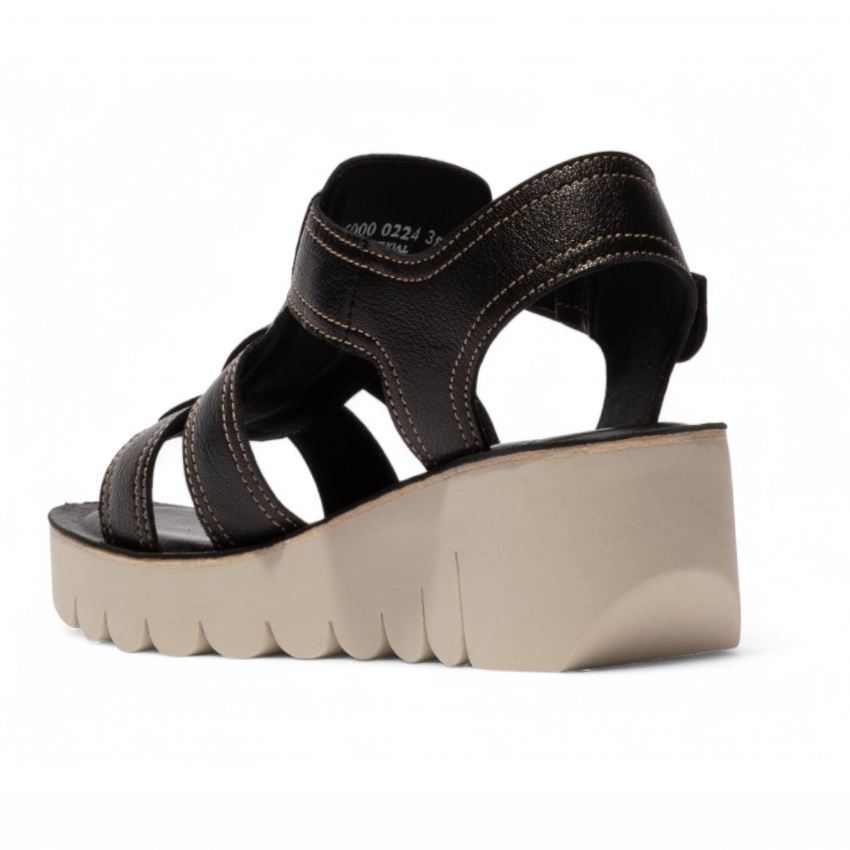 Fly London Damen YUDD236FLY Mousse Leder Sandalen Espadrille Plateau Wedges - Bild 5 von 11