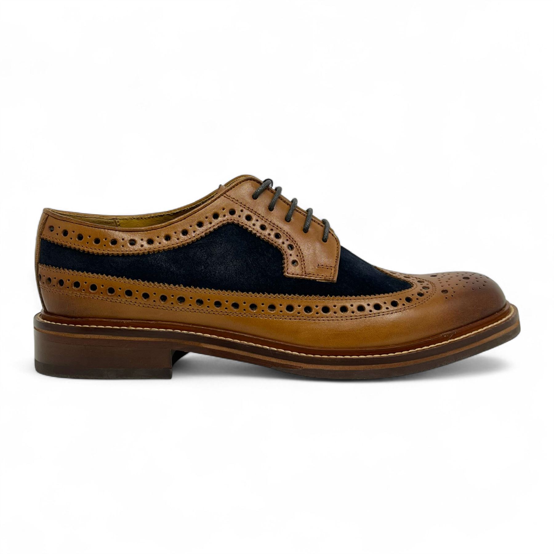 Chapman & Moore Herren Leder Wildleder Halbschuhe Oxford Formell Büro Elegant Schuhe - Bild 7 von 11
