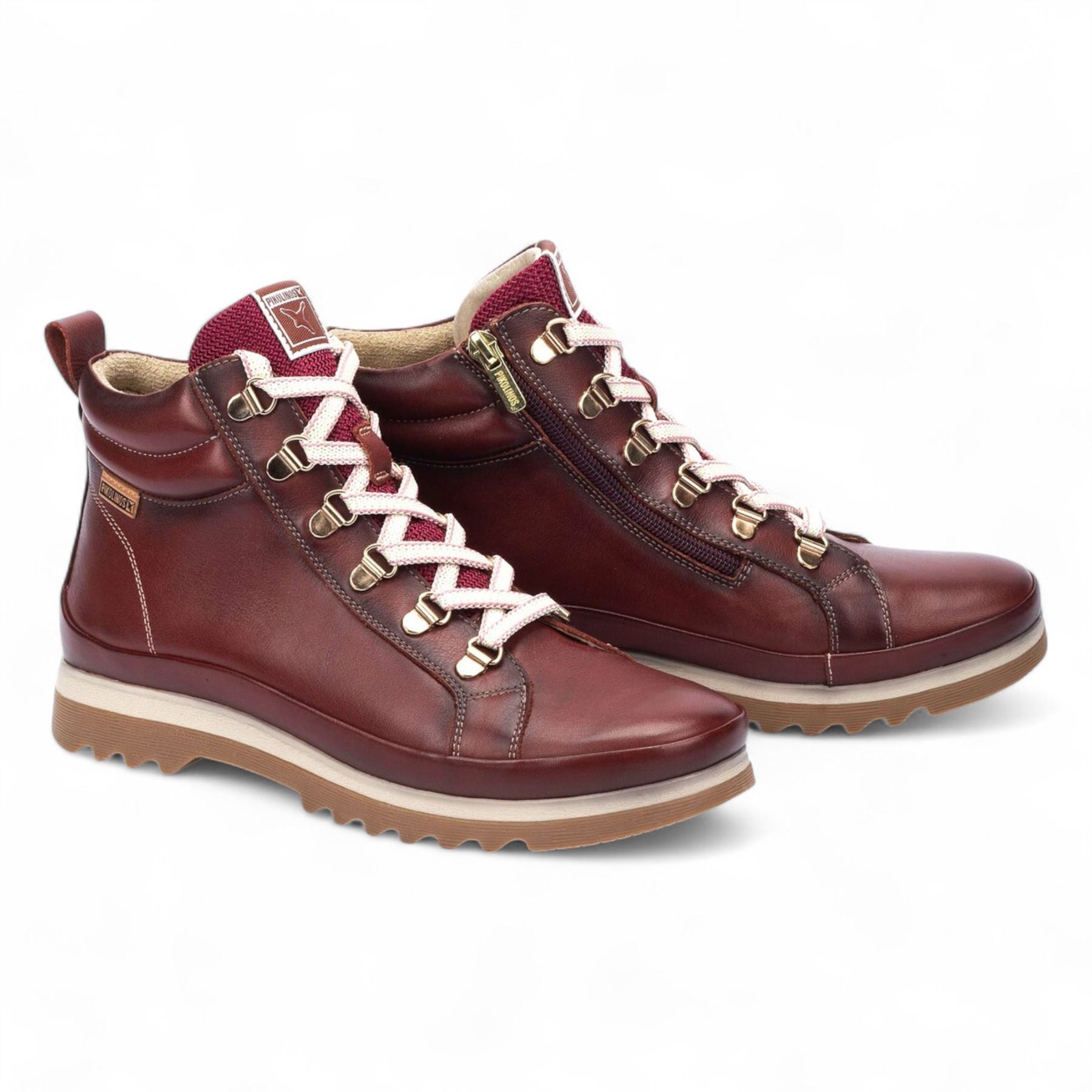 Pikolinos Vigo Women's Leather Side Zip & Lace Up Ankle Trainers Everyday Boots - Picture 16 of 21