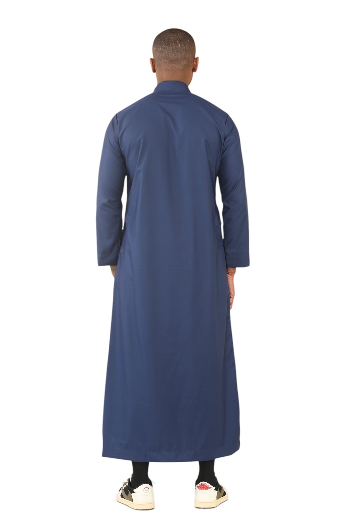 Men's Thobe Emirati Islamic Clothing Jubba Robe Muslim Eid Ramadan Arab Saudi - Picture 16 of 23