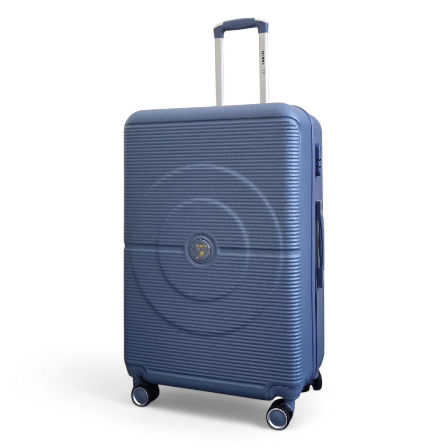 Robust ABS Hard Shell Light Blue 8 Wheels Luggage Travel Cabin Suitcase Set - Picture 5 of 26