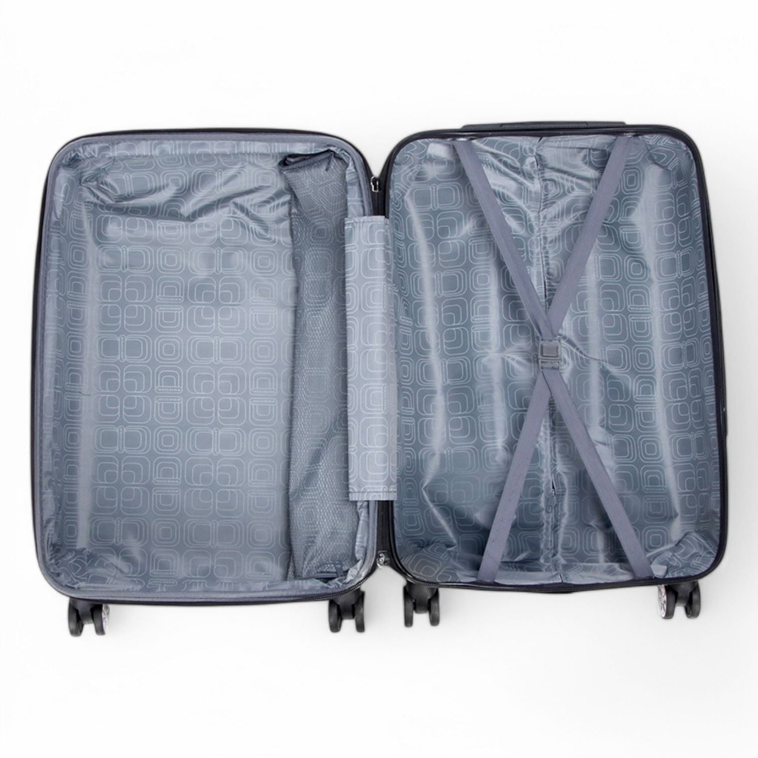 Juego de maletas rígidas expandibles fuertes de 8 ruedas con estampado equipaje cabina bolsa de viaje - Imagen 12 de 12