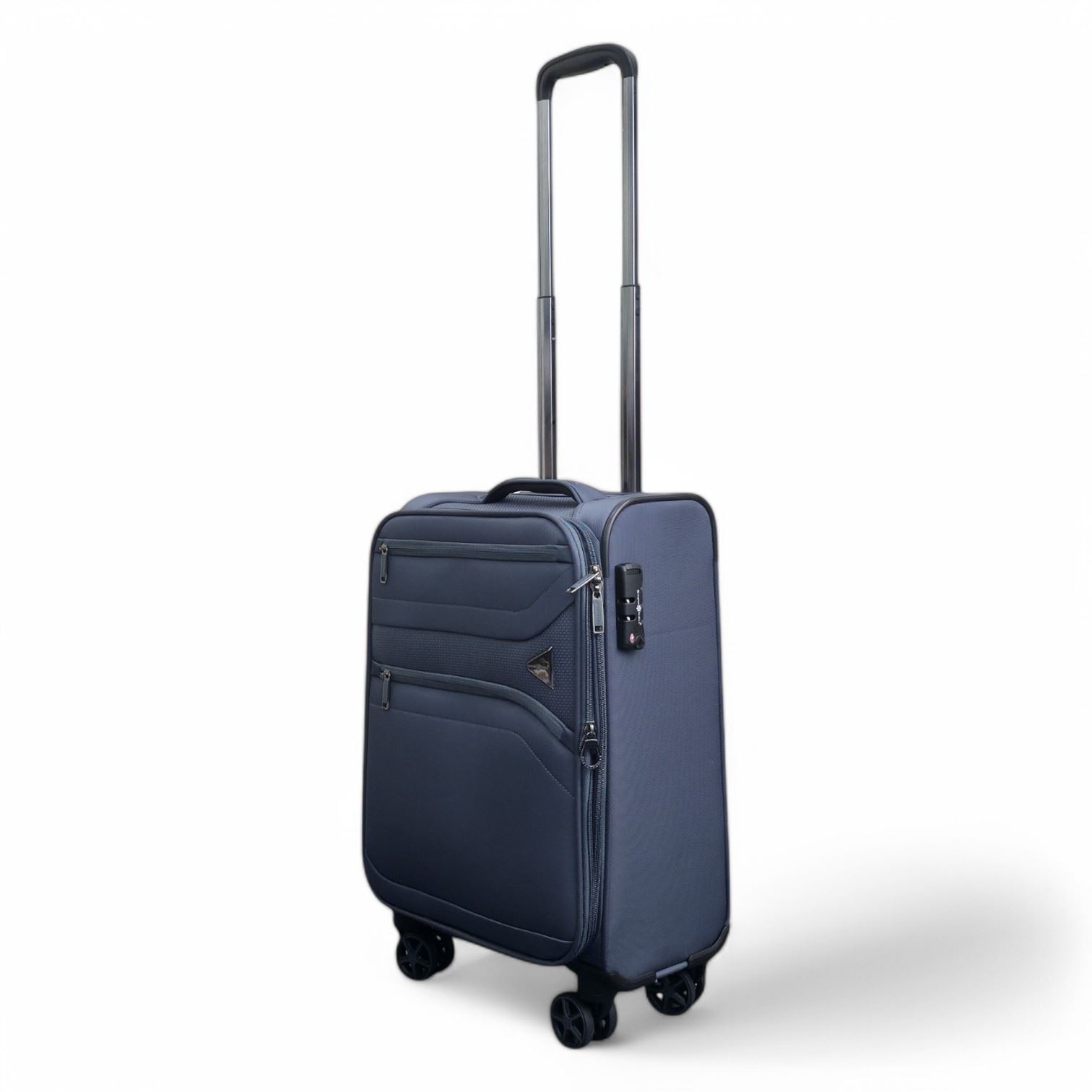 Soft Shell Cabin 55 x 37 x 20 cm Nylon Suitcase Suitable for Easyjet, Ryanair - Picture 5 of 7