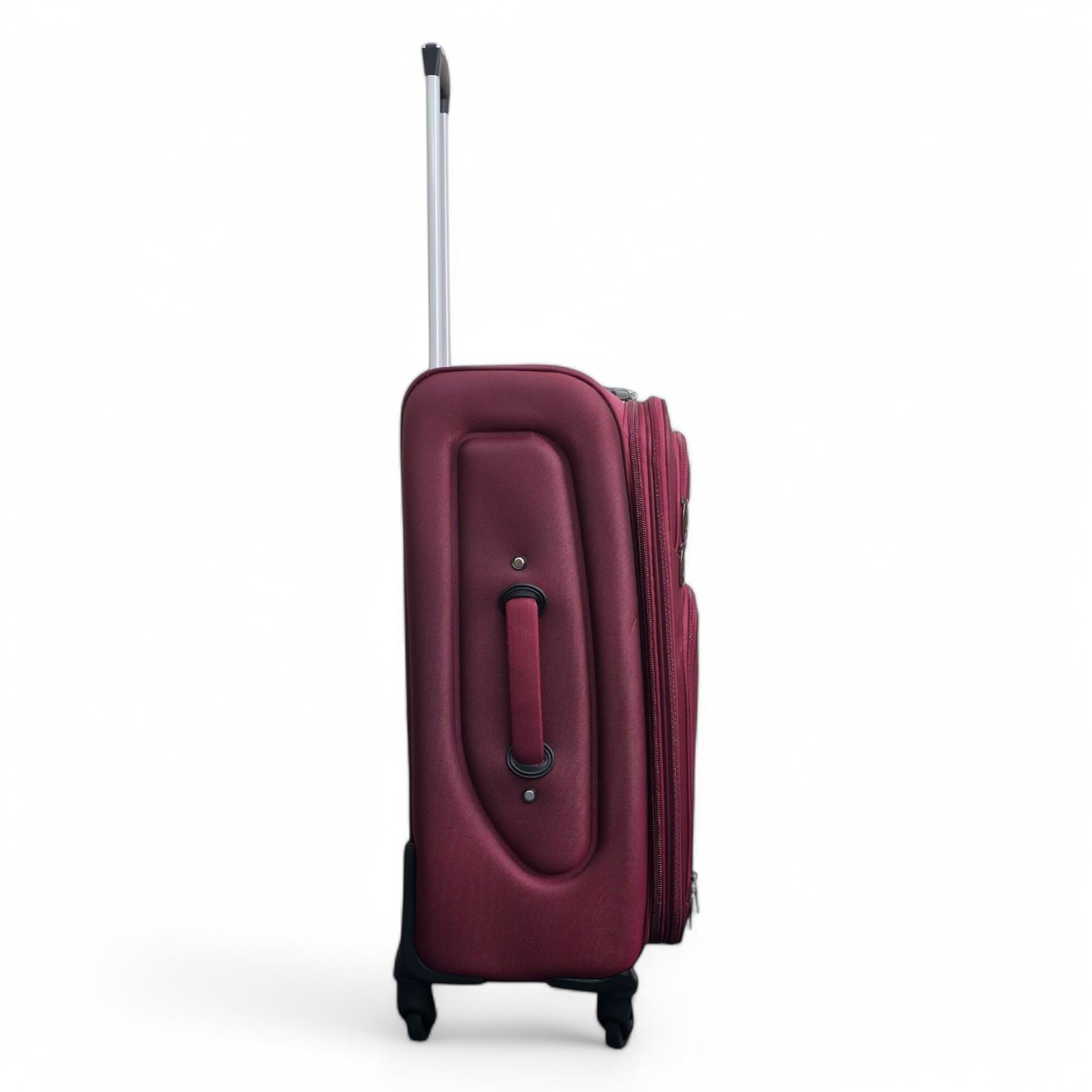 Soft Shell Lightweight Nylon Suitcase Set 4 Wheel Travel Case Holiday Bags - Picture 49 of 61