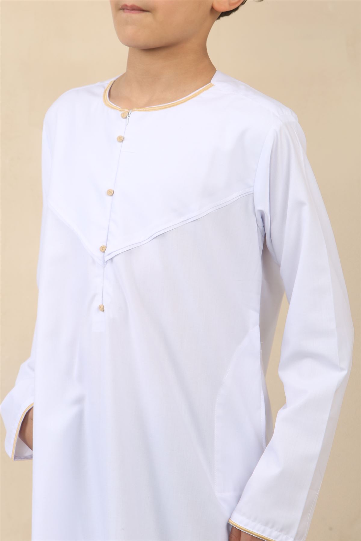 Kid's Boys Jubbah Thobe Islamic Children Jubba Robe Eid Omani Saudi - Picture 26 of 28