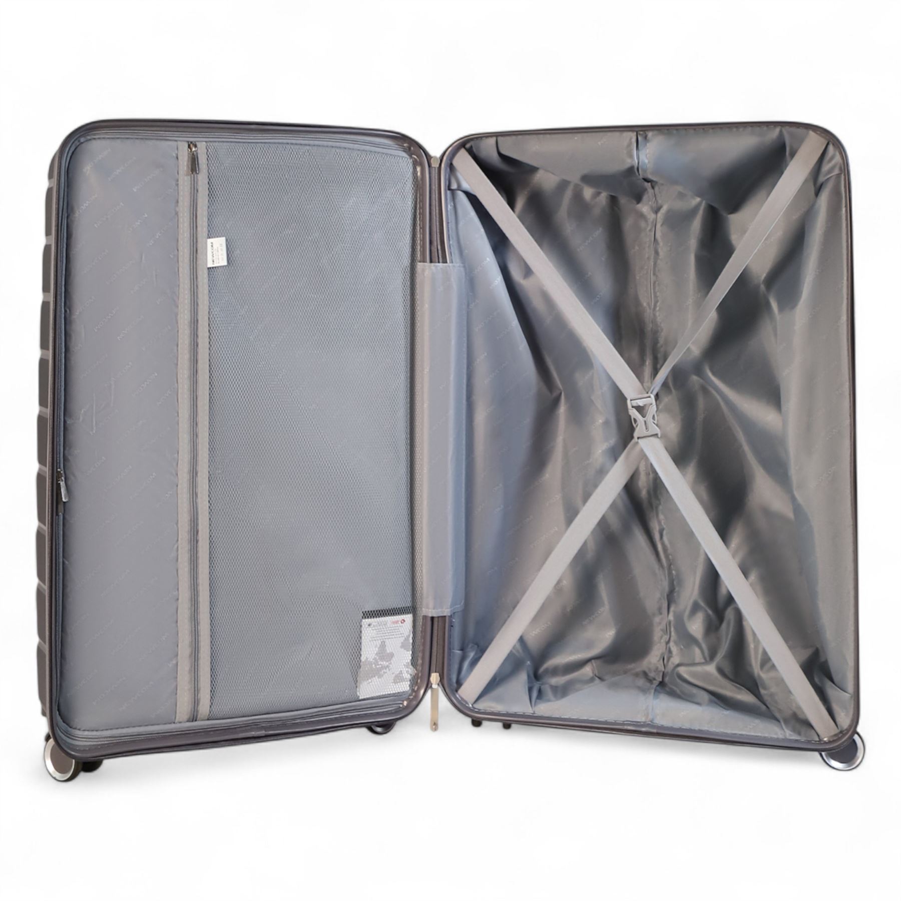 Hard Shell TSA Blue Strong Suitcase Set 8 Wheel Cabin Luggage Case - Picture 7 of 36