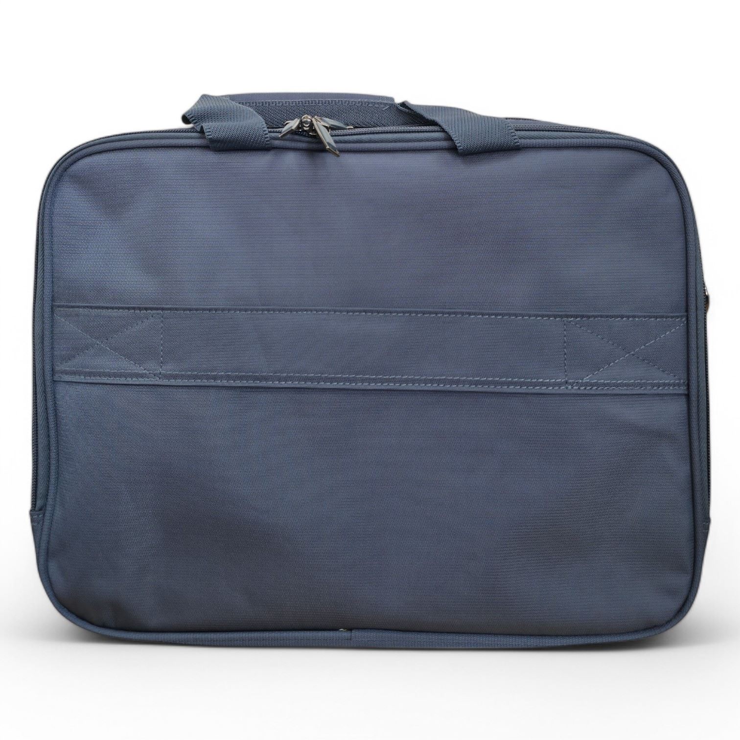 Lightweight Grey Soft Shell Suitcase 8 Wheel Set Travel Carry On Cabin Bag - Picture 4 of 29