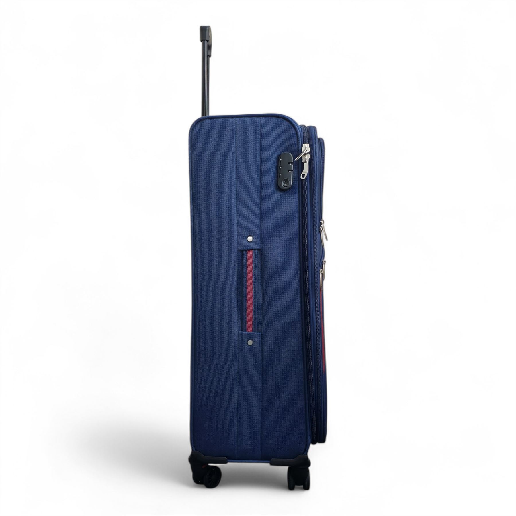 Expandable Soft Shell Suitcase 8 Wheel Luggage Set Light Carry On Cabin Bag - Picture 23 of 61
