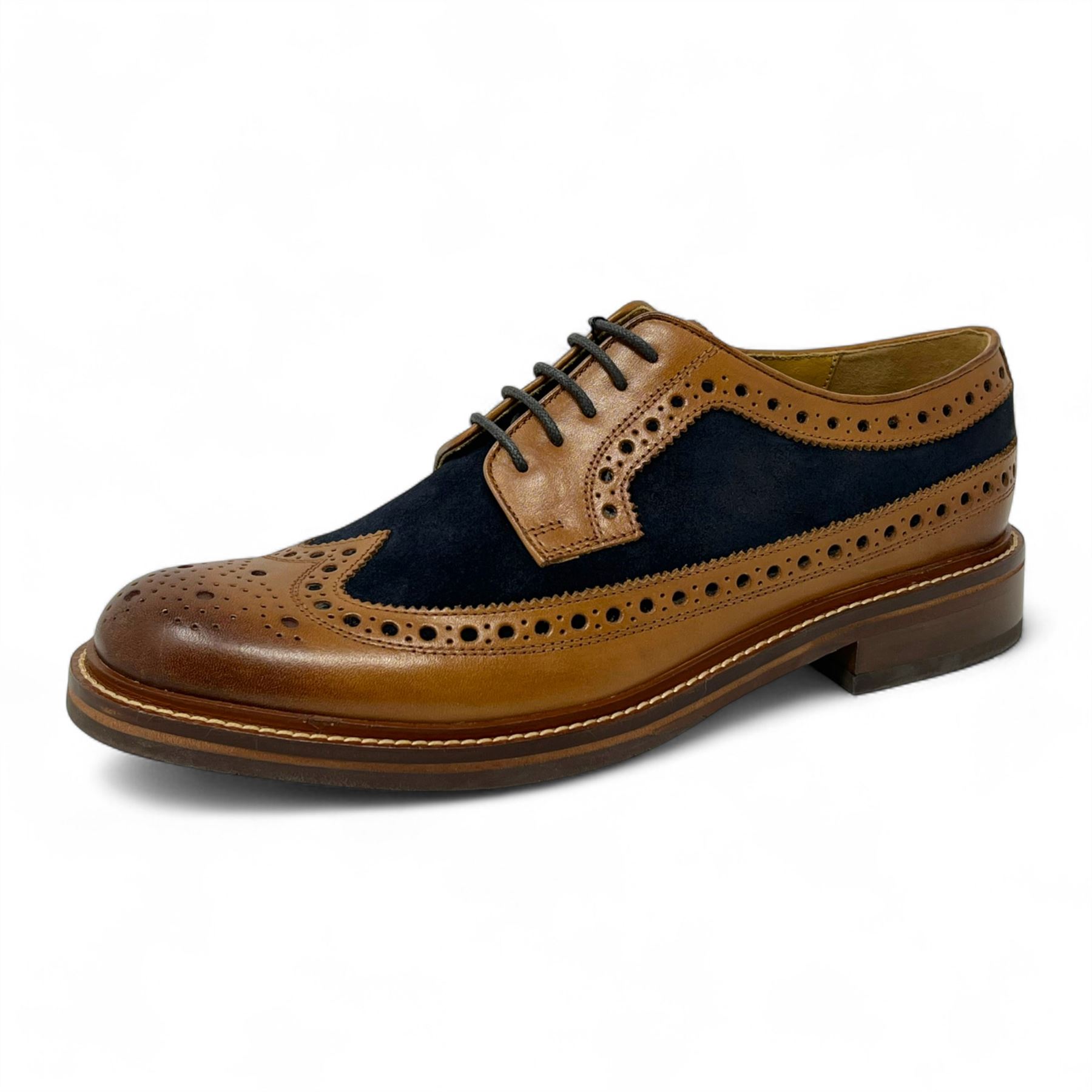 Chapman & Moore Herren Leder Wildleder Halbschuhe Oxford Formell Büro Elegant Schuhe - Bild 9 von 11