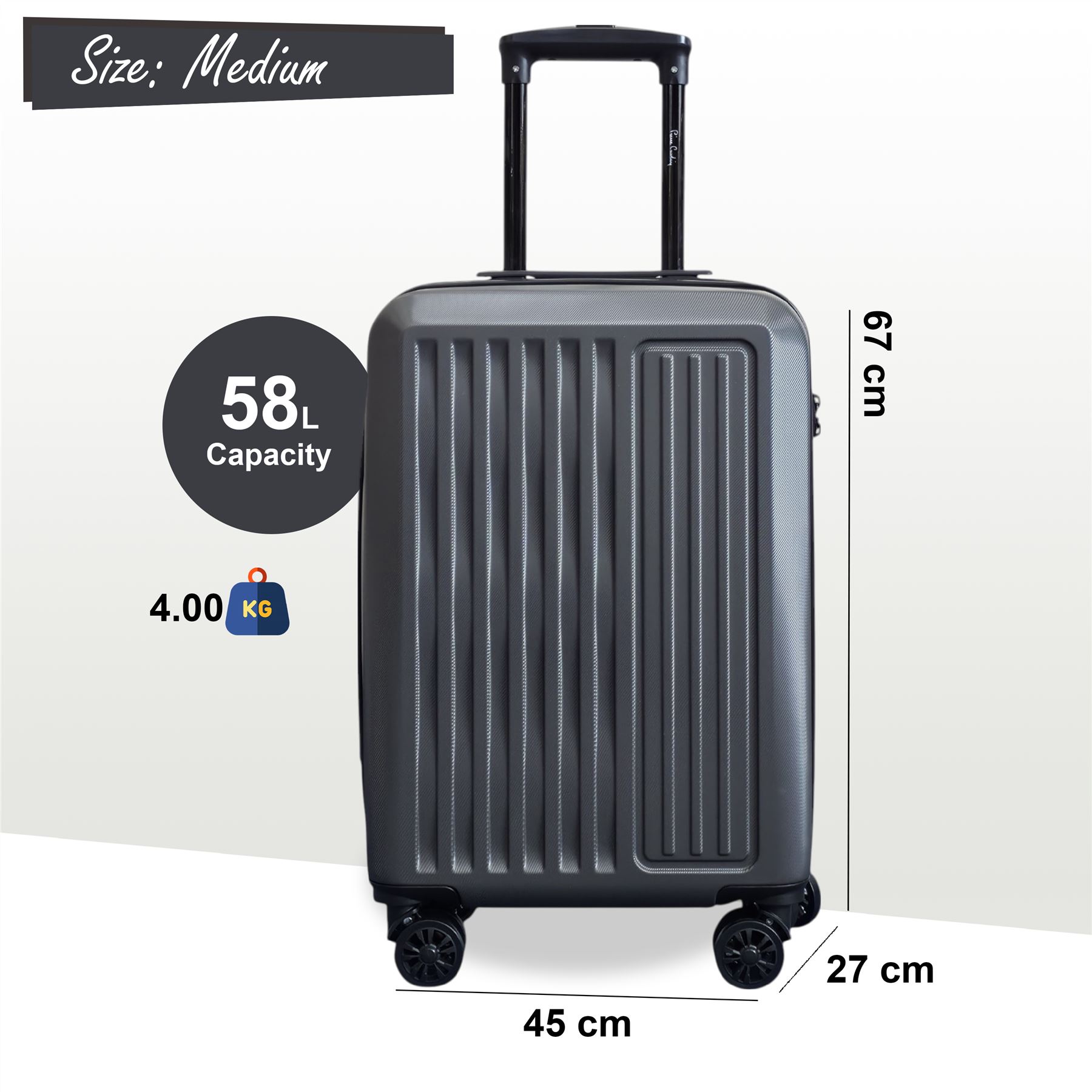 ABS Hard Shell Suitcase Luggage Set Hard Side Travel Carry on Cabin Bag - Picture 27 of 75