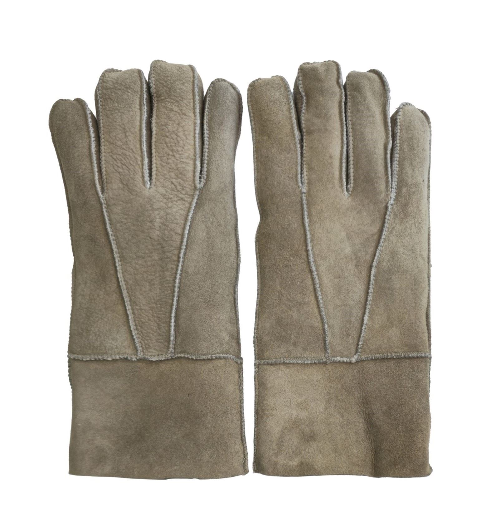 Guantes de piel de oveja unisex cálidos de invierno guantes de cuero de gamuza genuina - Imagen 15 de 22