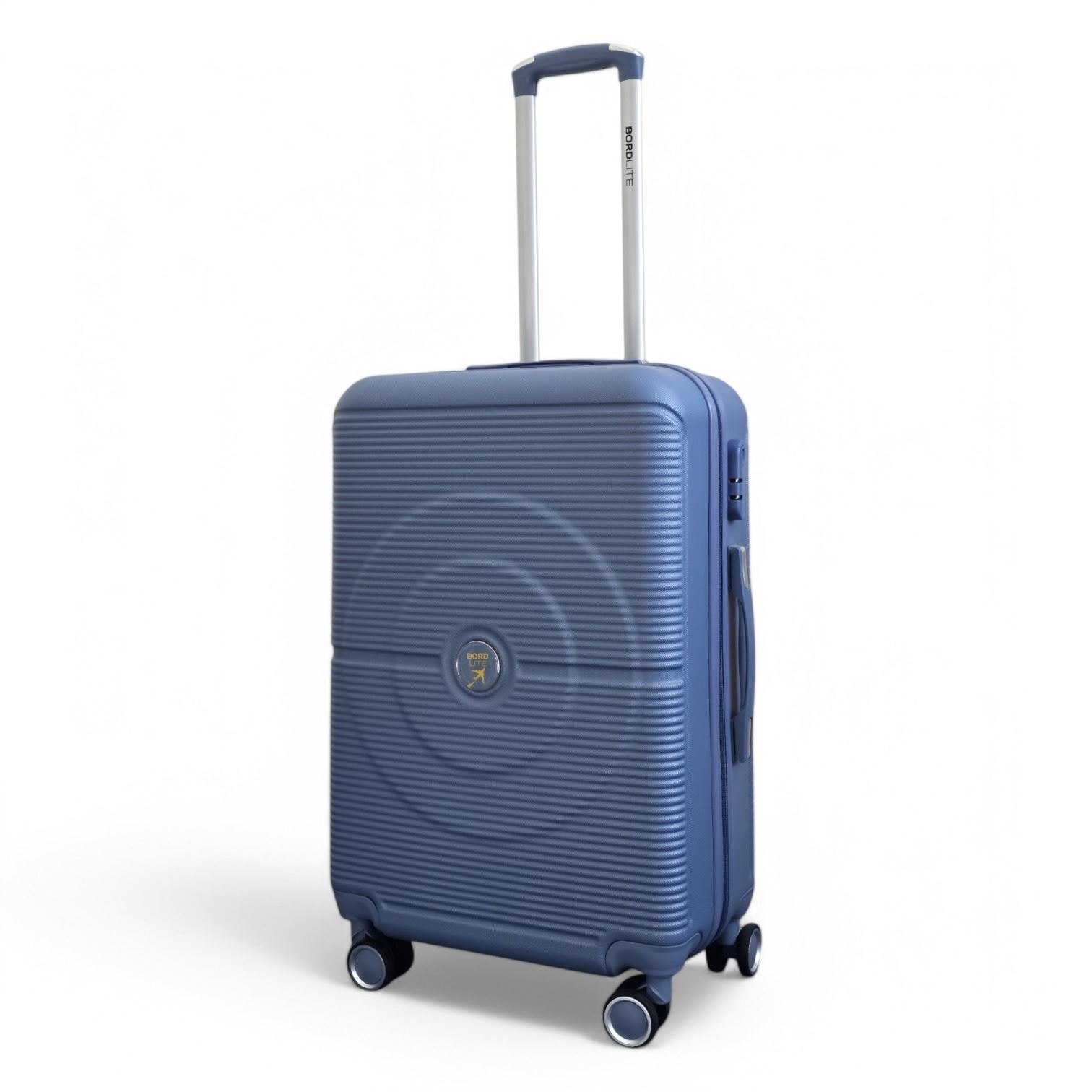Robust ABS Hard Shell Light Blue 8 Wheels Luggage Travel Cabin Suitcase Set - Picture 19 of 26