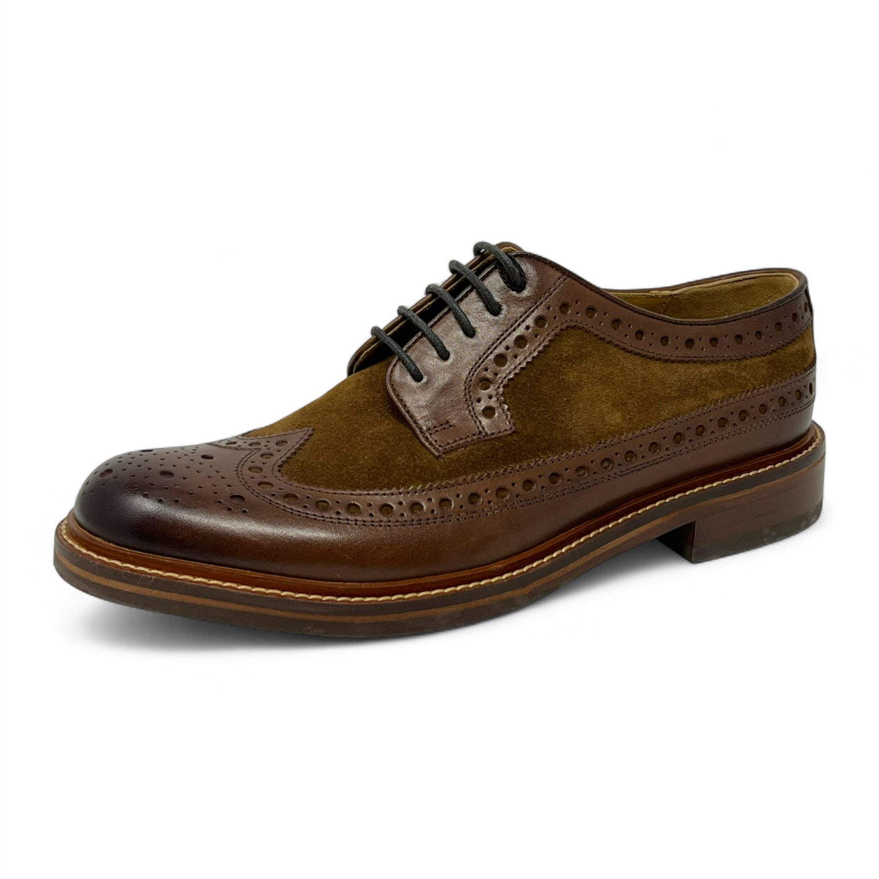Chapman & Moore Herren Leder Wildleder Halbschuhe Oxford Formell Büro Elegant Schuhe - Bild 4 von 11