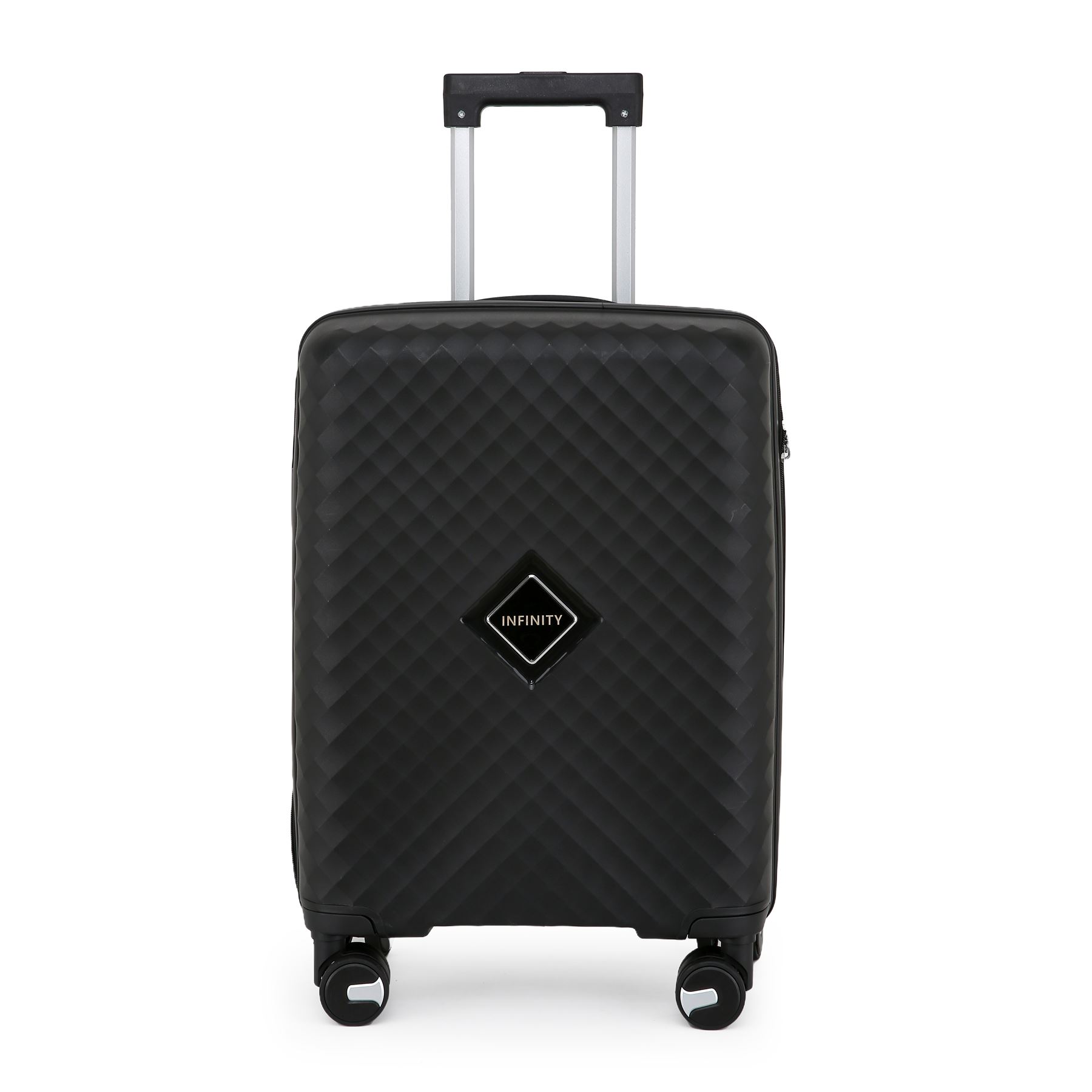 Hard Shell Black Cabin Suitcase Set 8 Wheel Luggage Case Strong Travel TSA Bag - Picture 10 of 32