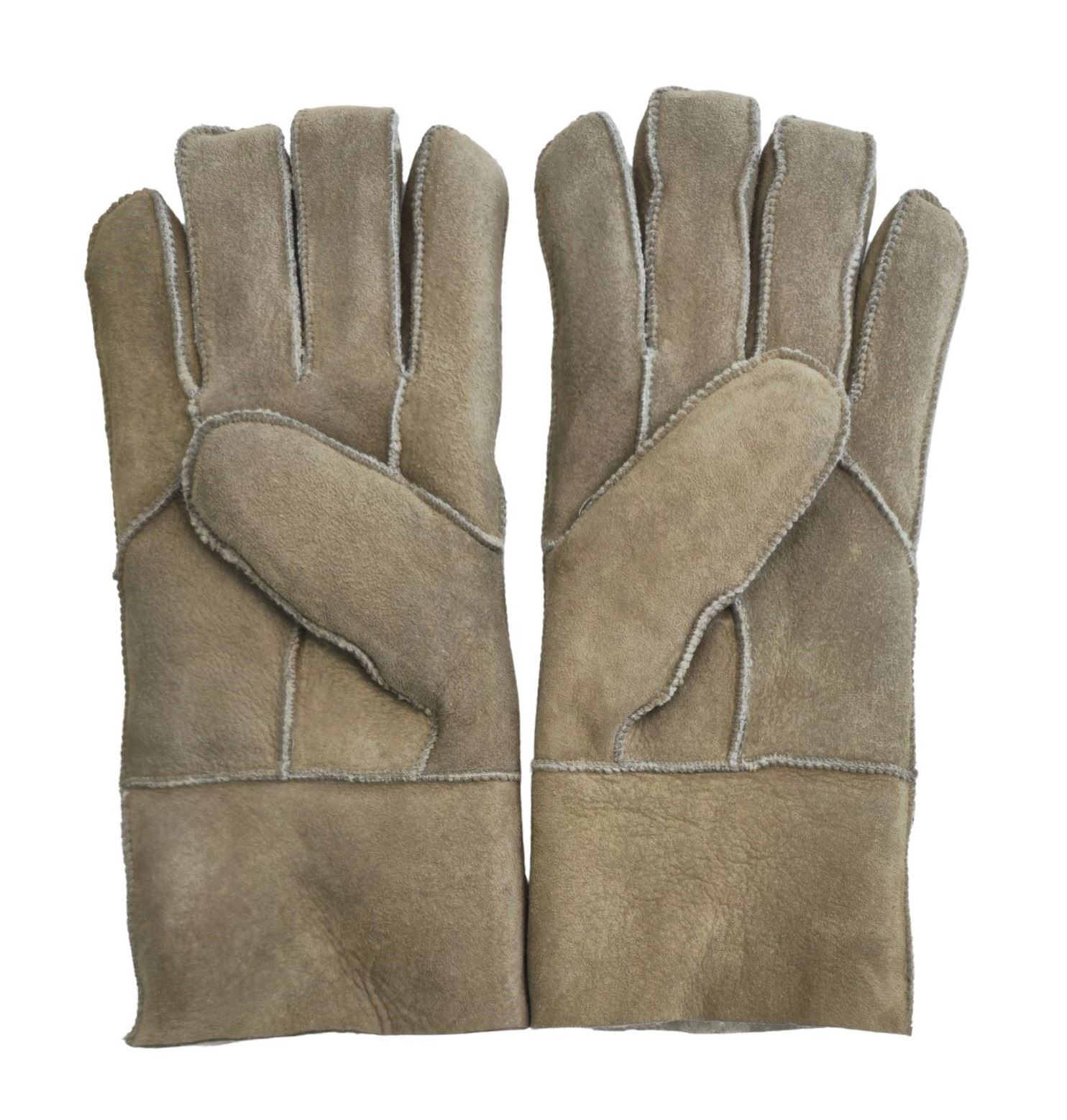 Guantes de piel de oveja unisex cálidos de invierno guantes de cuero de gamuza genuina - Imagen 16 de 22